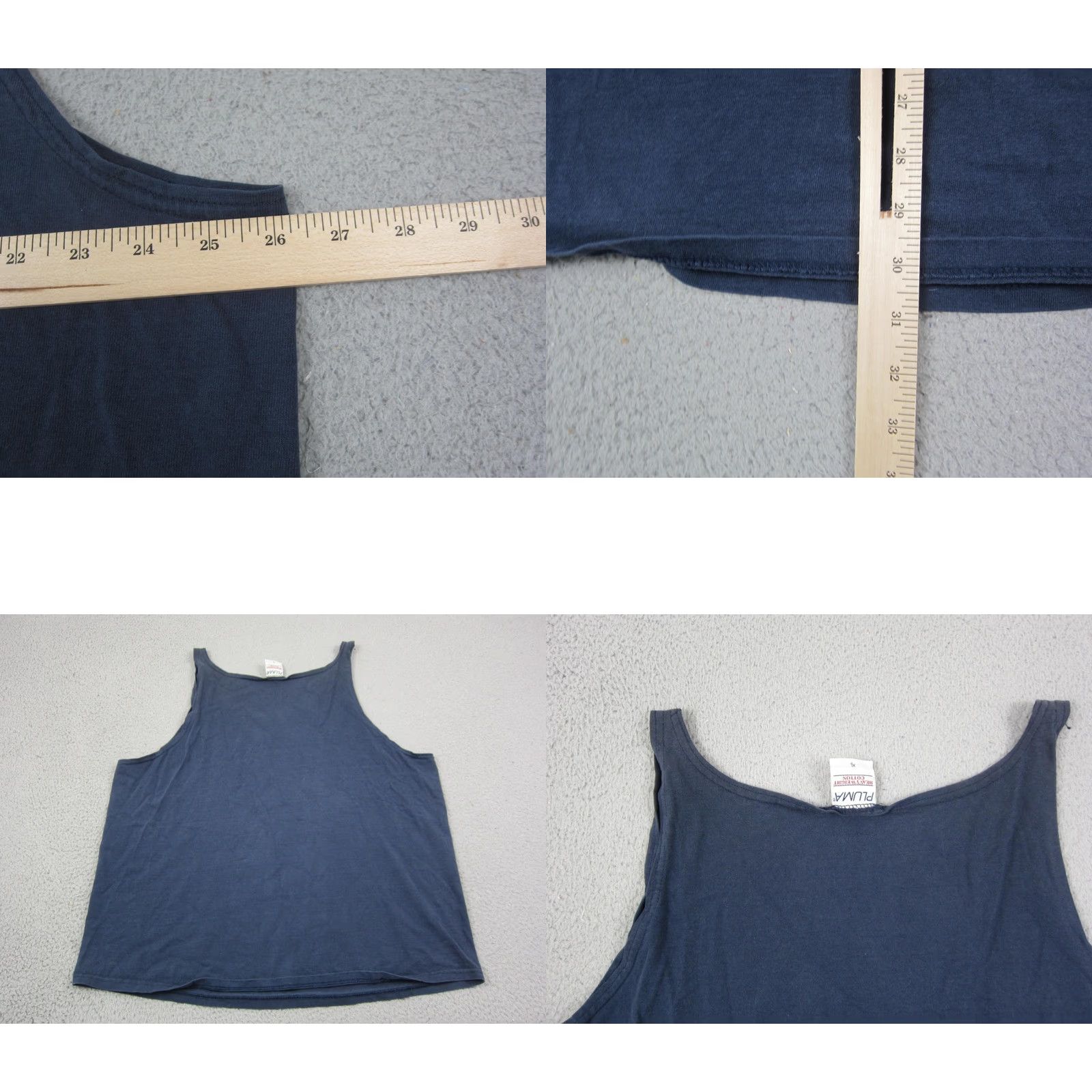 Vintage VINTAGE Pluma Shirt Tank Mens XL Blue Heavyweight Cotton 90s USA 70s Outdoor Sports Size US XL / EU 56 / 4 - 8 Thumbnail