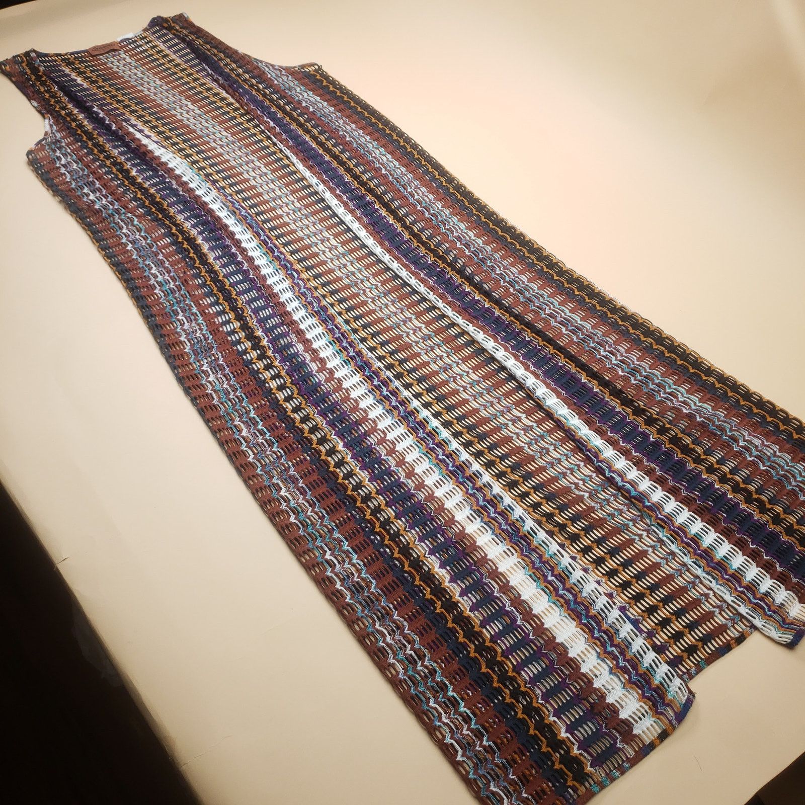 Missoni MISSONI Zig Zag Knit 3-Piece Set Cardigan Maxi Pants Rare Size M / US 6-8 / IT 42-44 - 4 Thumbnail