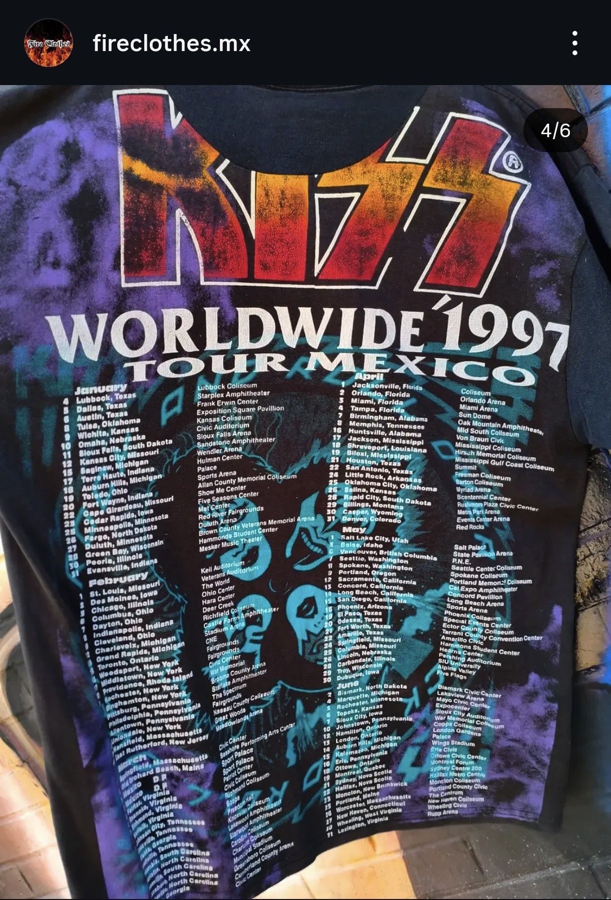 Vintage Vintage Mexican Btlg Resurrección Kiss Size US XL / EU 56 / 4 - 4 Thumbnail
