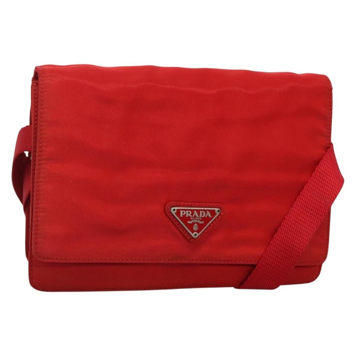 Prada Prada Vintage Flap Messenger Bag Tessuto Size ONE SIZE - 1 Thumbnail