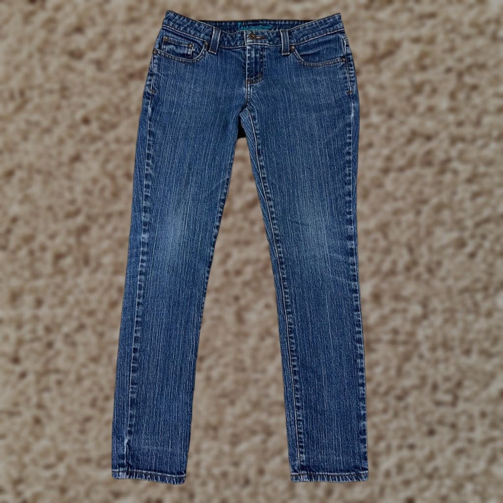 Anchor Blue VINTAGE Anchor Blue Women's Skinny Jeans 29x29 Low Rise Denim Stretch Ankle Zip Casual Blue Women's Pant Size 30" / US 8 / IT 44 - 1 Thumbnail