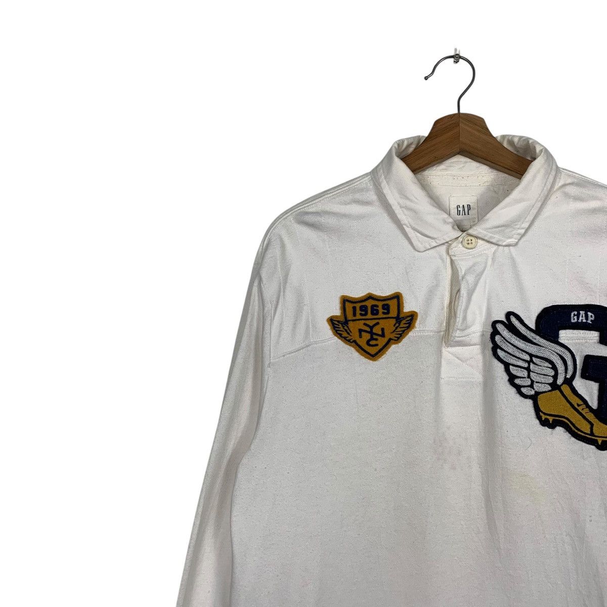 Gap Vintage Y2K Gap P Wing Polo Sweater Size US M / EU 48-50 / 2 - 6 Thumbnail