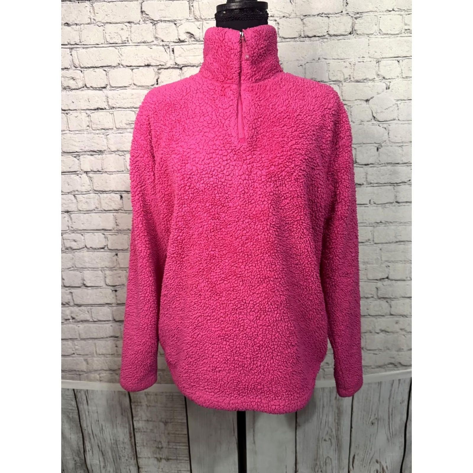 Eddie Bauer Eddie Bauer Women's Fleece Jacket Medium Pink Regular Size M Jacket/Coat Mid-Length Zip Front Zipper Casual Size M / US 6-8 / IT 42-44 - 6 Thumbnail