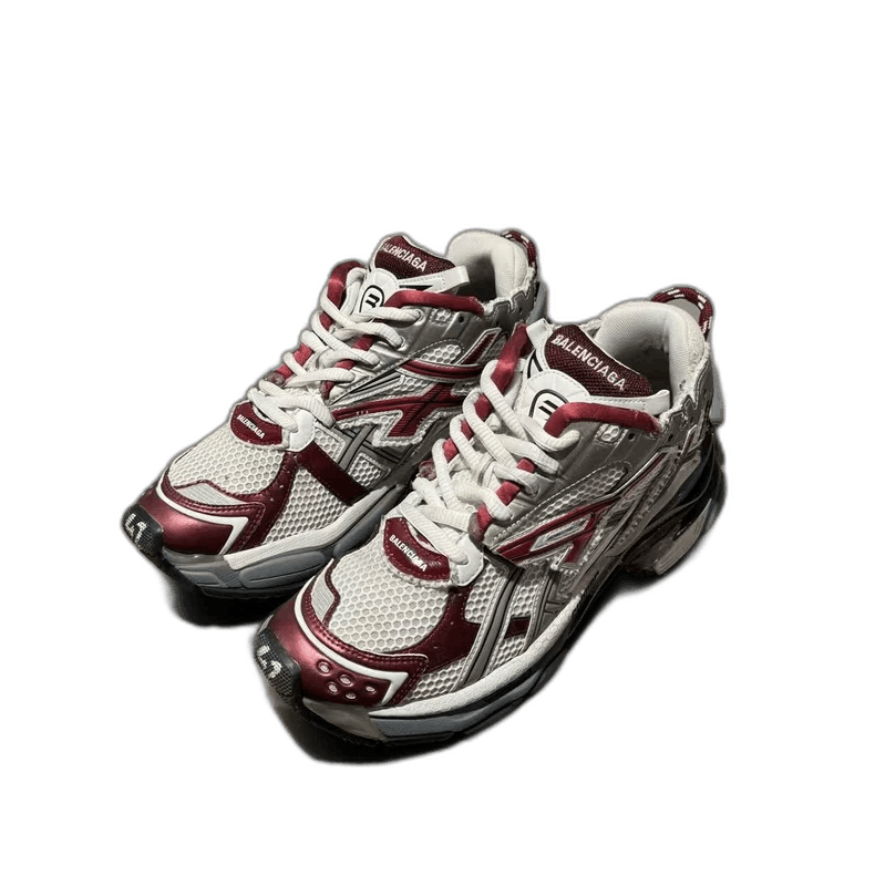 Balenciaga Balenciaga Runner Sneakers White Red Size 42 Size US 9 / EU 42 - 1 Thumbnail