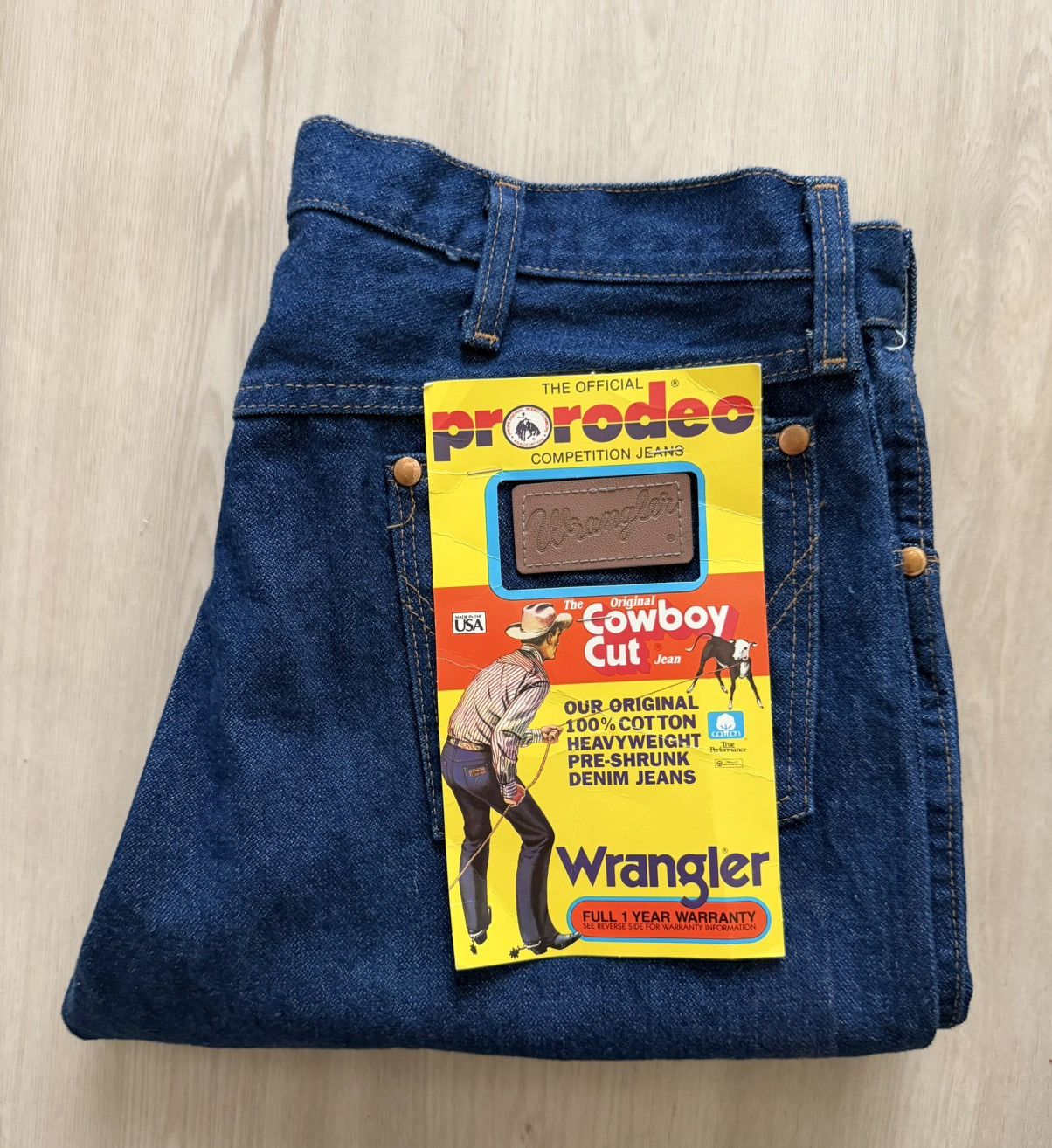 Wrangler Vintage Wrangler Prorodeo Cowboy Cut Denim Jeans Sz 34x30 Size US 34 / EU 50 - 1 Thumbnail