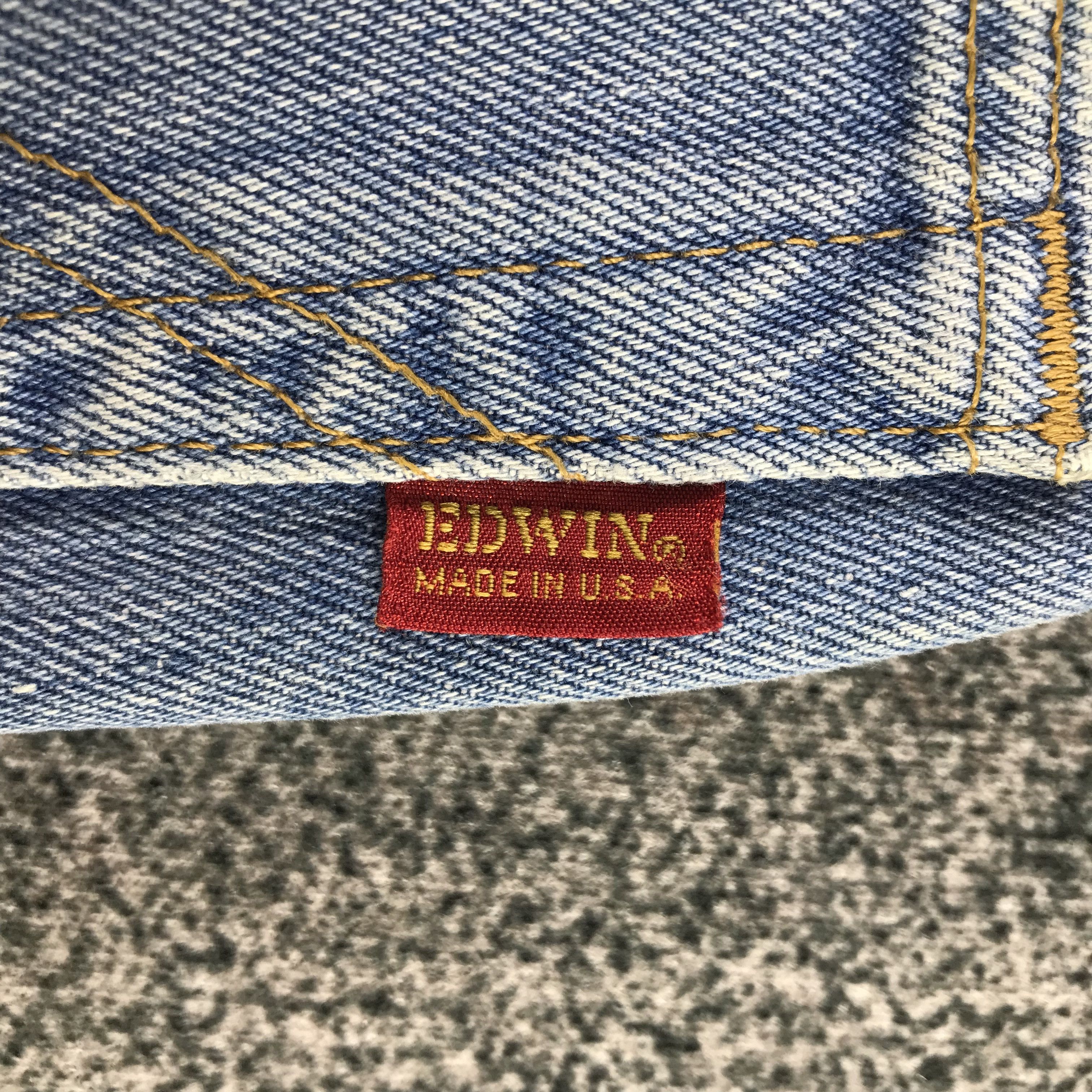 Edwin Vintage Edwin USA Jeans Distressed Denim KJ3377 Size US 31 - 6 Thumbnail