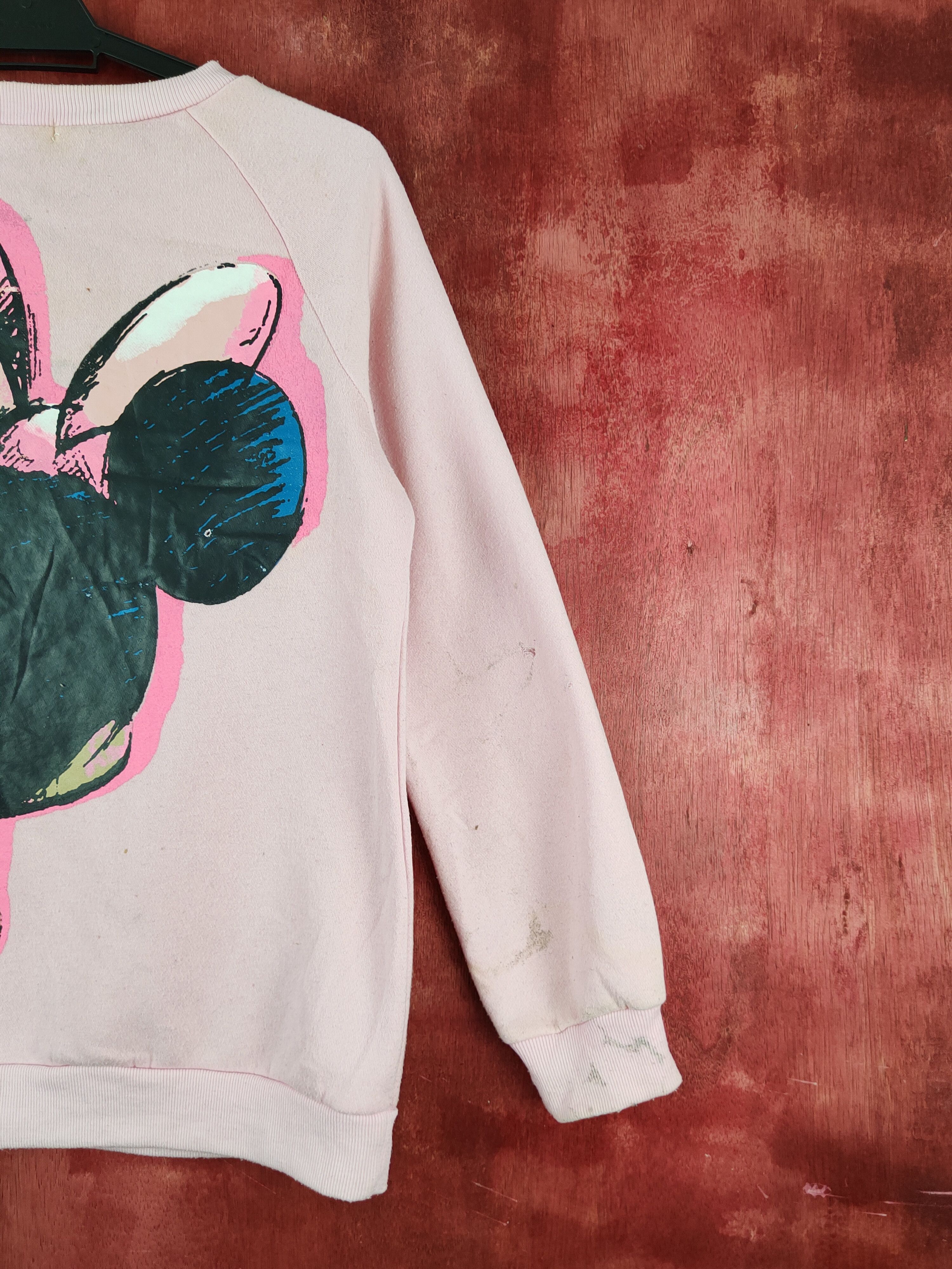 Japanese Brand × Vintage Wenhui Fashion Pink bootleg Minnie Mouse Sweatshirts #S2120 Size M / US 6-8 / IT 42-44 - 11 Thumbnail