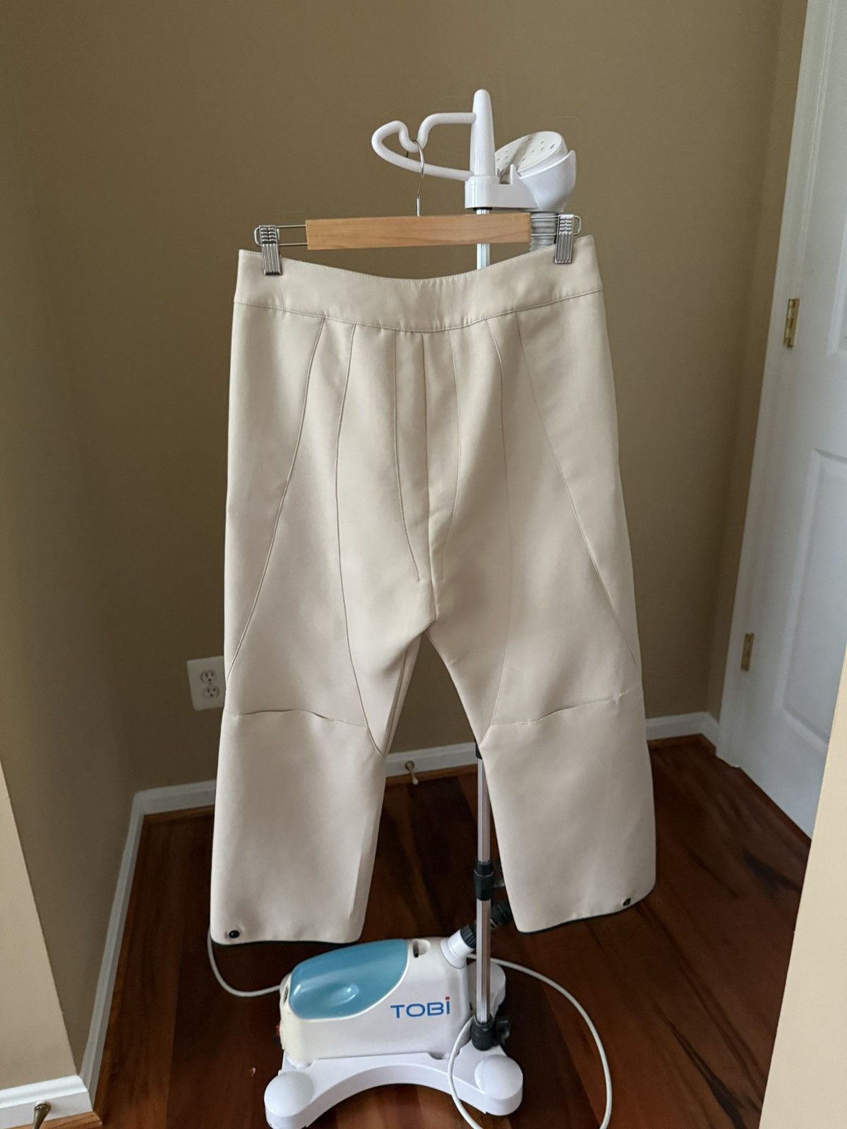 Kiko Kostadinov Lentz Trouser Ivory Beige XS Size US 28 / EU 44 - 3 Thumbnail