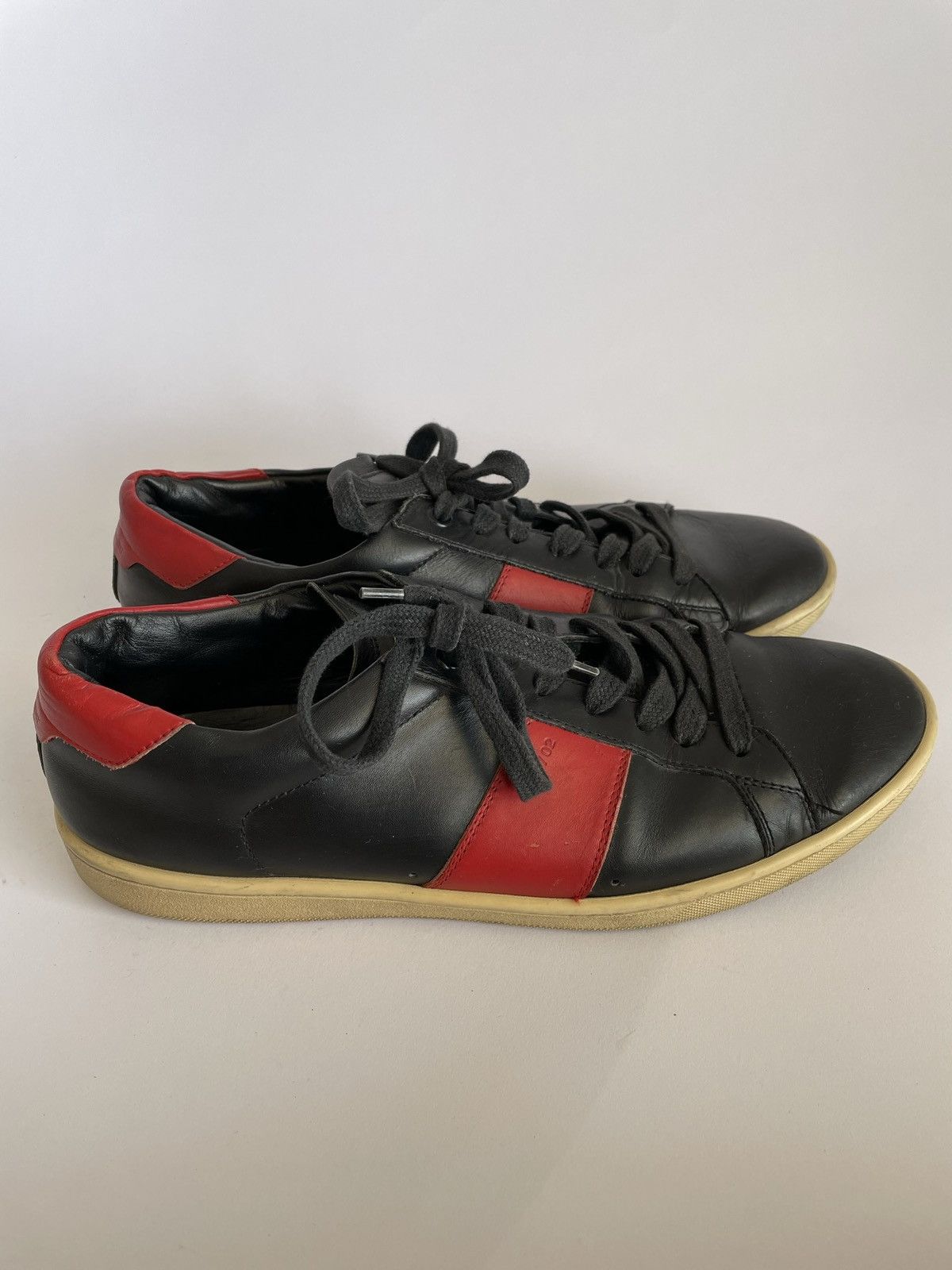 Saint Laurent Paris SAINT LAURENT SL/10H Leather Low-Top Sneaker Size 41.5 EUR Size US 8 / EU 41 - 1 Thumbnail