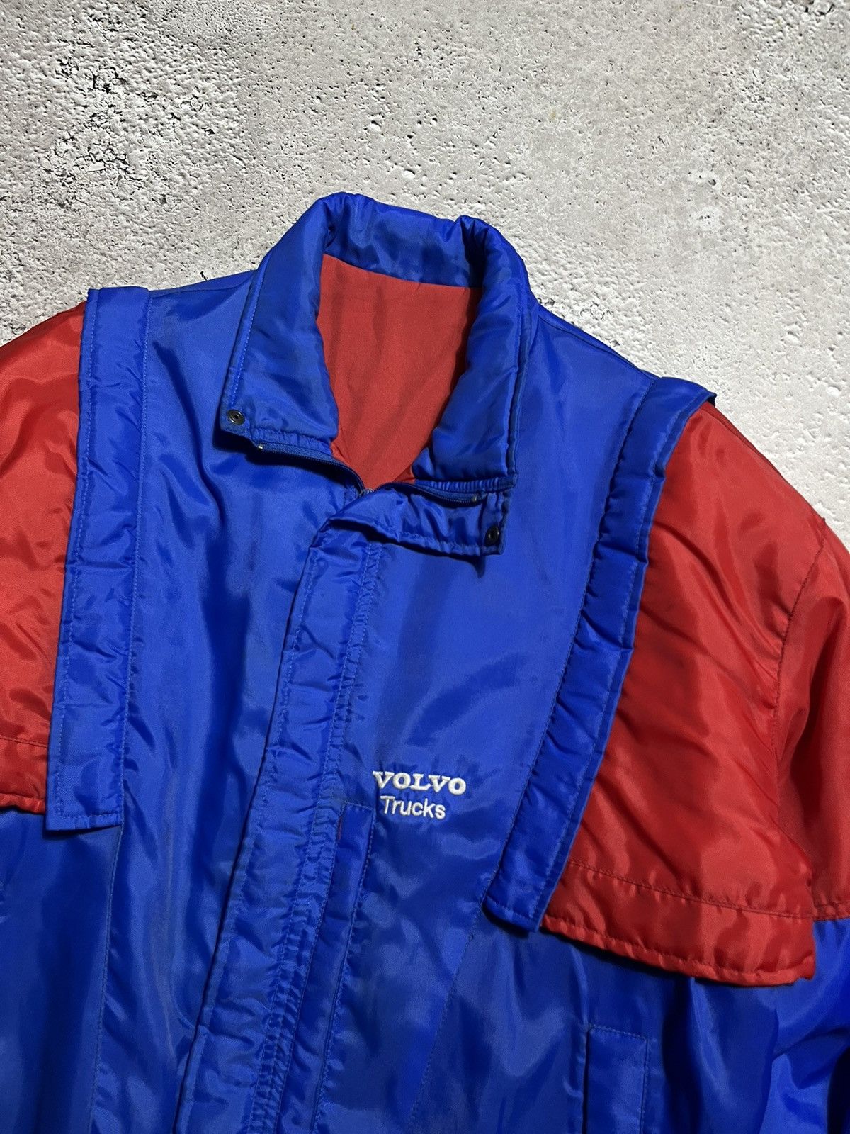 Vintage Vintage 90s Volvo Trucks Racing Jacket / Vest Size US XL / EU 56 / 4 - 4 Thumbnail