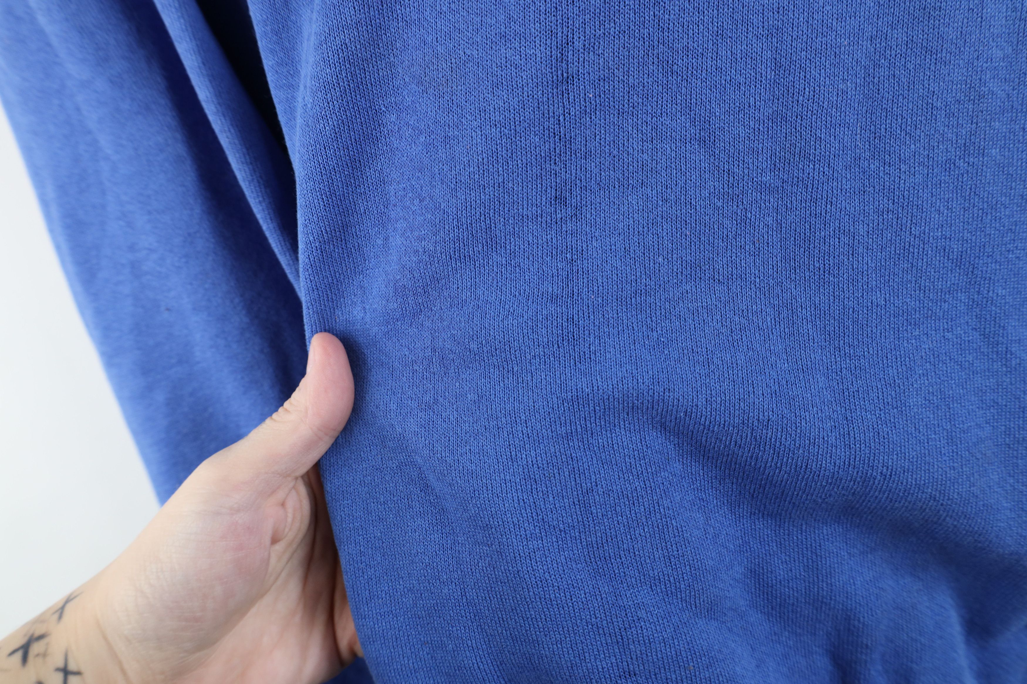 Vintage Vintage 90s Streetwear Thin Blank Sweatshirt Royal Blue USA Size US XL / EU 56 / 4 - 9 Thumbnail