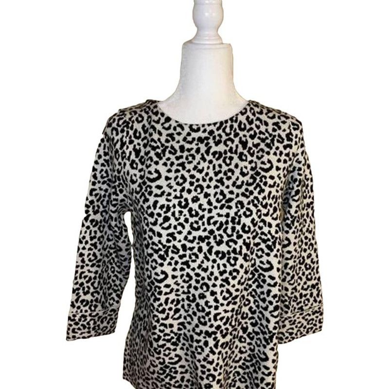Cynthia Rowley Cynthia Rowley Women’s leopard print sweater size M Size M / US 6-8 / IT 42-44 - 1 Thumbnail