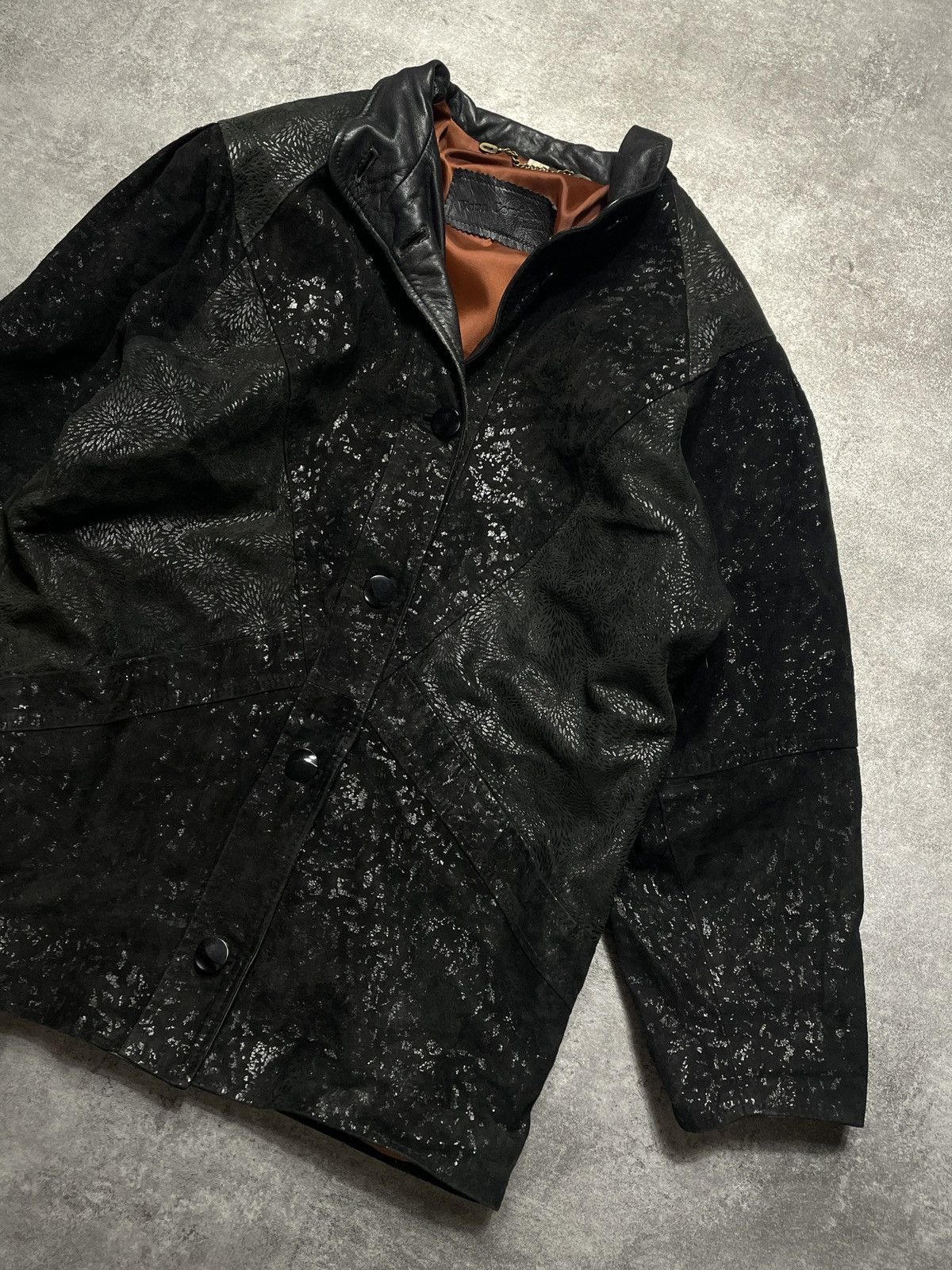 Vintage RARE🔥Vintage Y2K Real Genuine Leather Jacket Avant Garde Size XL / US 12-14 / IT 48-50 - 4 Thumbnail