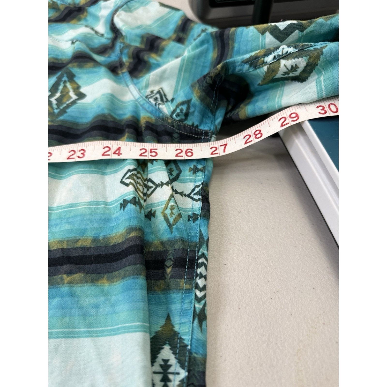 Other Rock & Roll Cowboy Shirt Mens XXL Black Blue Aztec Western Size US XXL / EU 58 / 5 - 4 Thumbnail