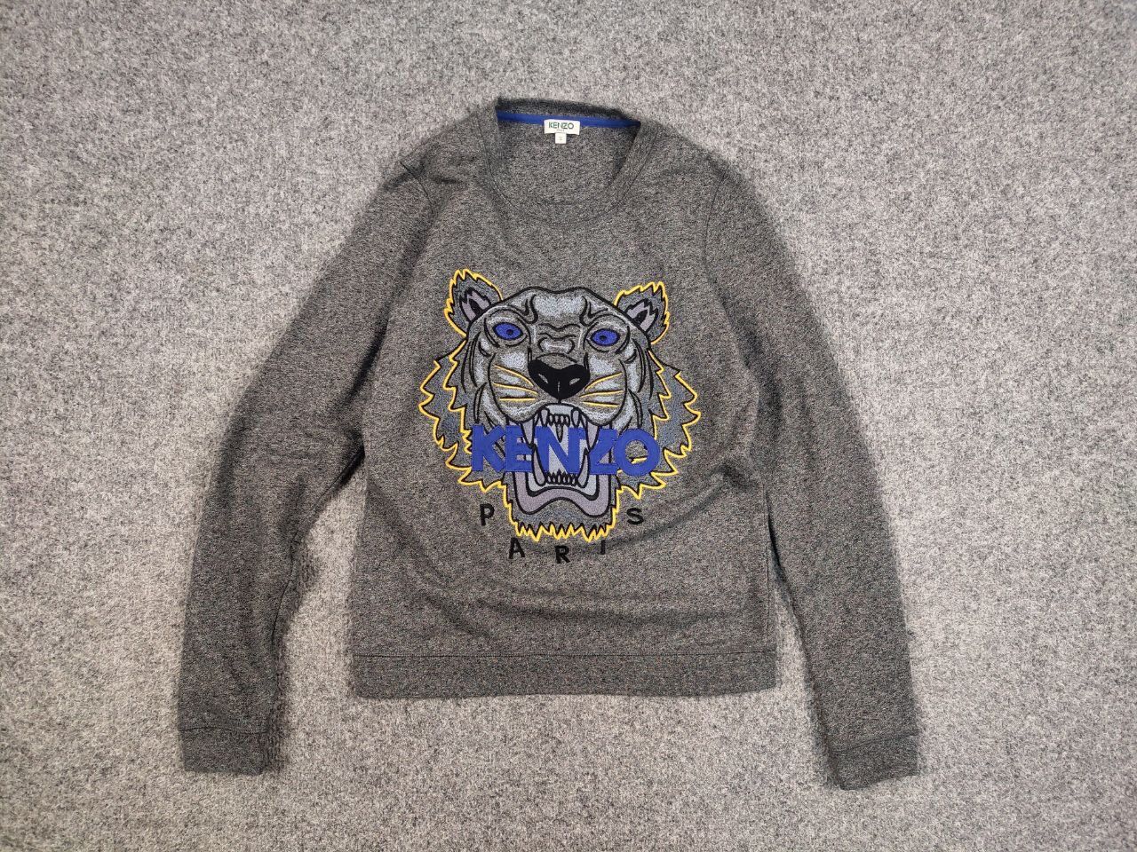 Kenzo Kenzo classic tiger embroidered Crewneck Gray Sweatshirt Size US S / EU 44-46 / 1 - 11 Thumbnail