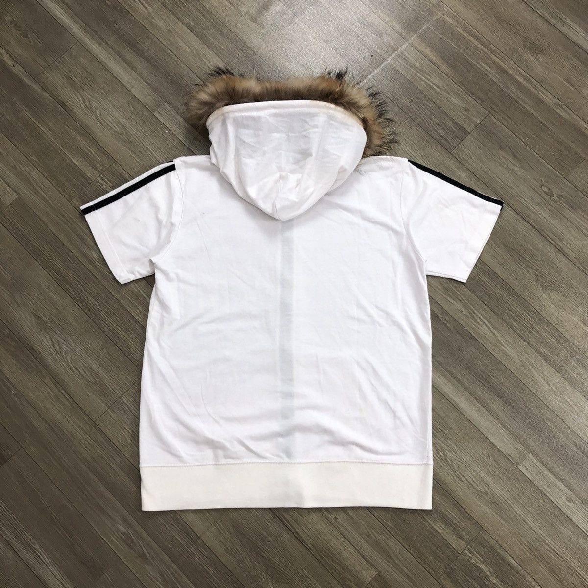 If Six Was Nine × Japanese Brand × Le Grande Bleu (L.G.B.) 2000s Under Level Poem Goa Lgb Short Zipper Fur Jacket Size US L / EU 52-54 / 3 - 12 Thumbnail
