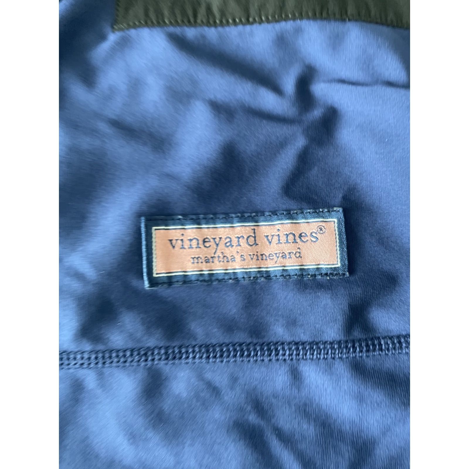 Vineyard Vines Vineyard Vines Performance Jacket Windbreaker Big & Tall XB Blue Mens Weatherproof Windbreaker Jacket Oxford 60% Polyester Size US XL / EU 56 / 4 - 4 Thumbnail