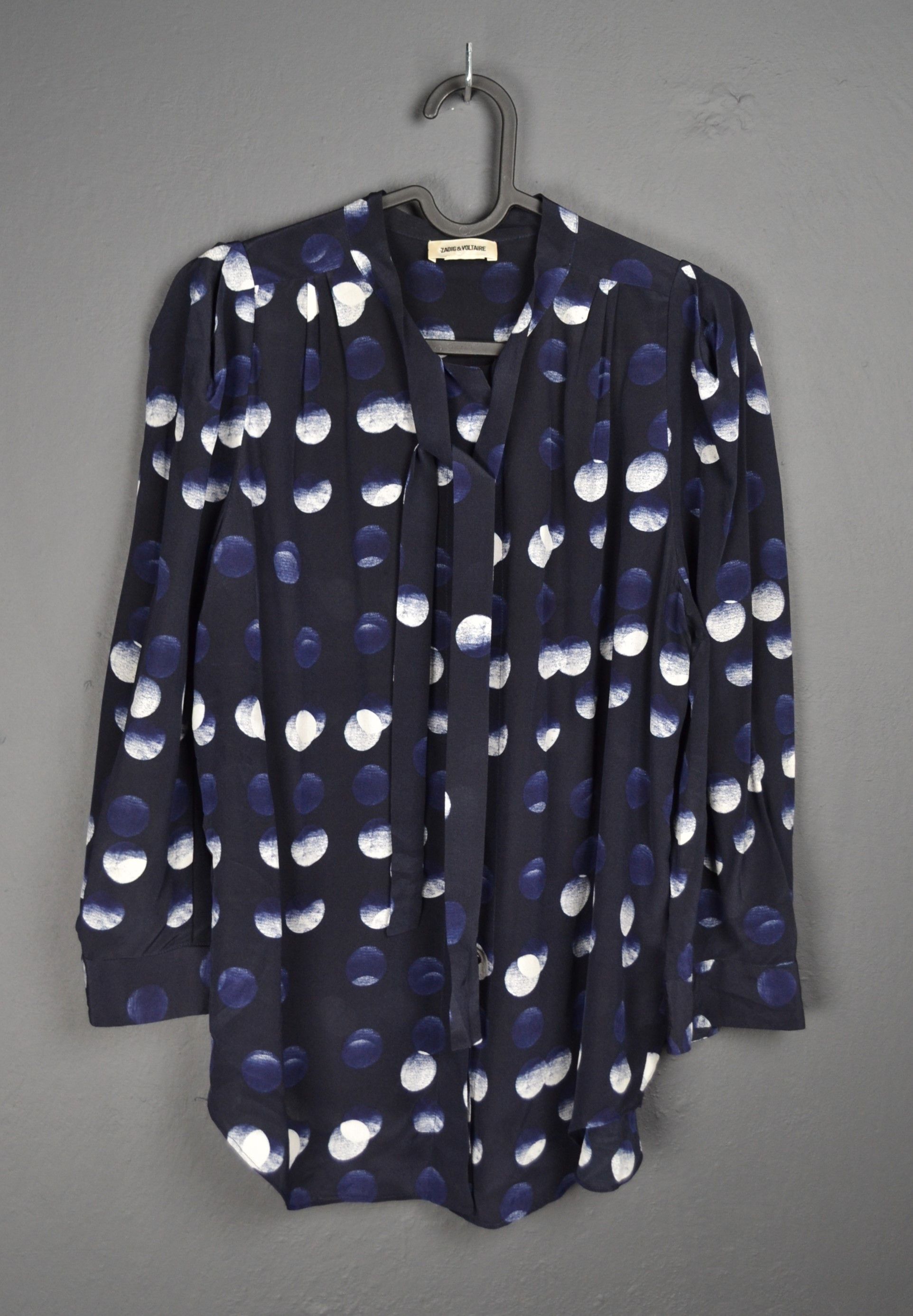 Zadig & Voltaire Zadig & Voltaire Touch Polka-Dot-Printed Silk Tunic L Size L / US 10 / IT 46 - 1 Thumbnail