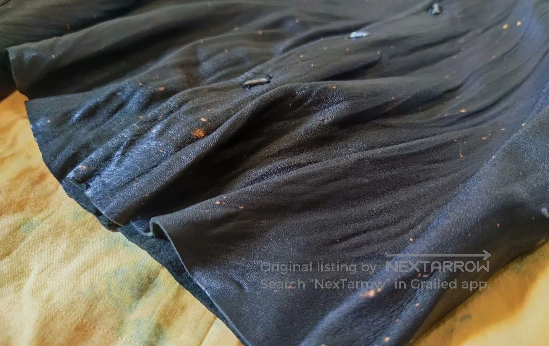 Rick Owens Obscur Vintage Black Leather Jacket. Size US M / EU 48-50 / 2 - 4 Thumbnail