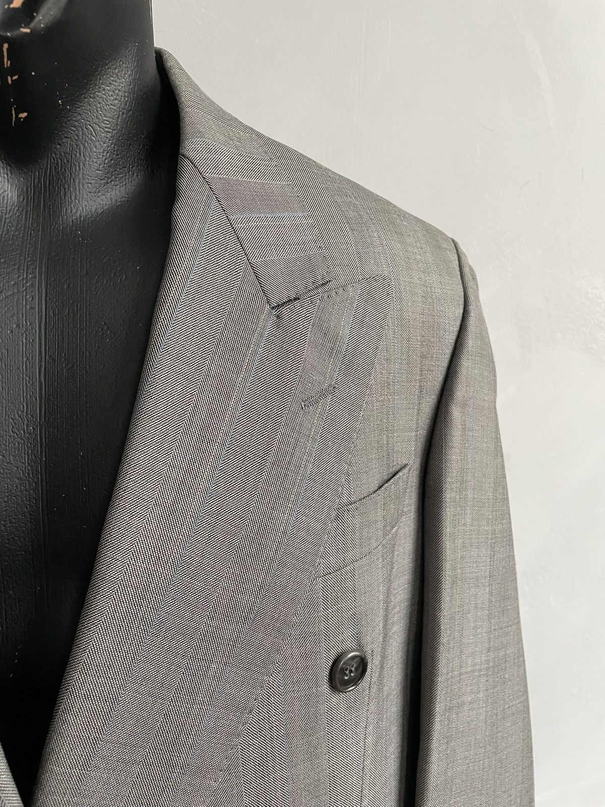 Yves Saint Laurent YSL Grey Oversized Jacket blazer double breasted y2k archive Size US L / EU 52-54 / 3 - 4 Thumbnail