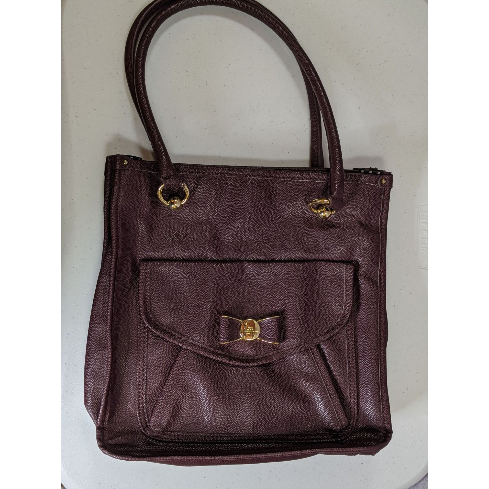 Other Lulu By Lulu Guinness Purple Tote Bag With Bow Detail Polka Size ONE SIZE - 1 Thumbnail