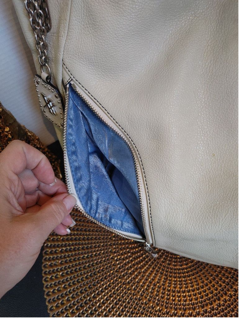 Max Mara MAXX NY Leather Studded Hobo Bag Size ONE SIZE - 4 Thumbnail