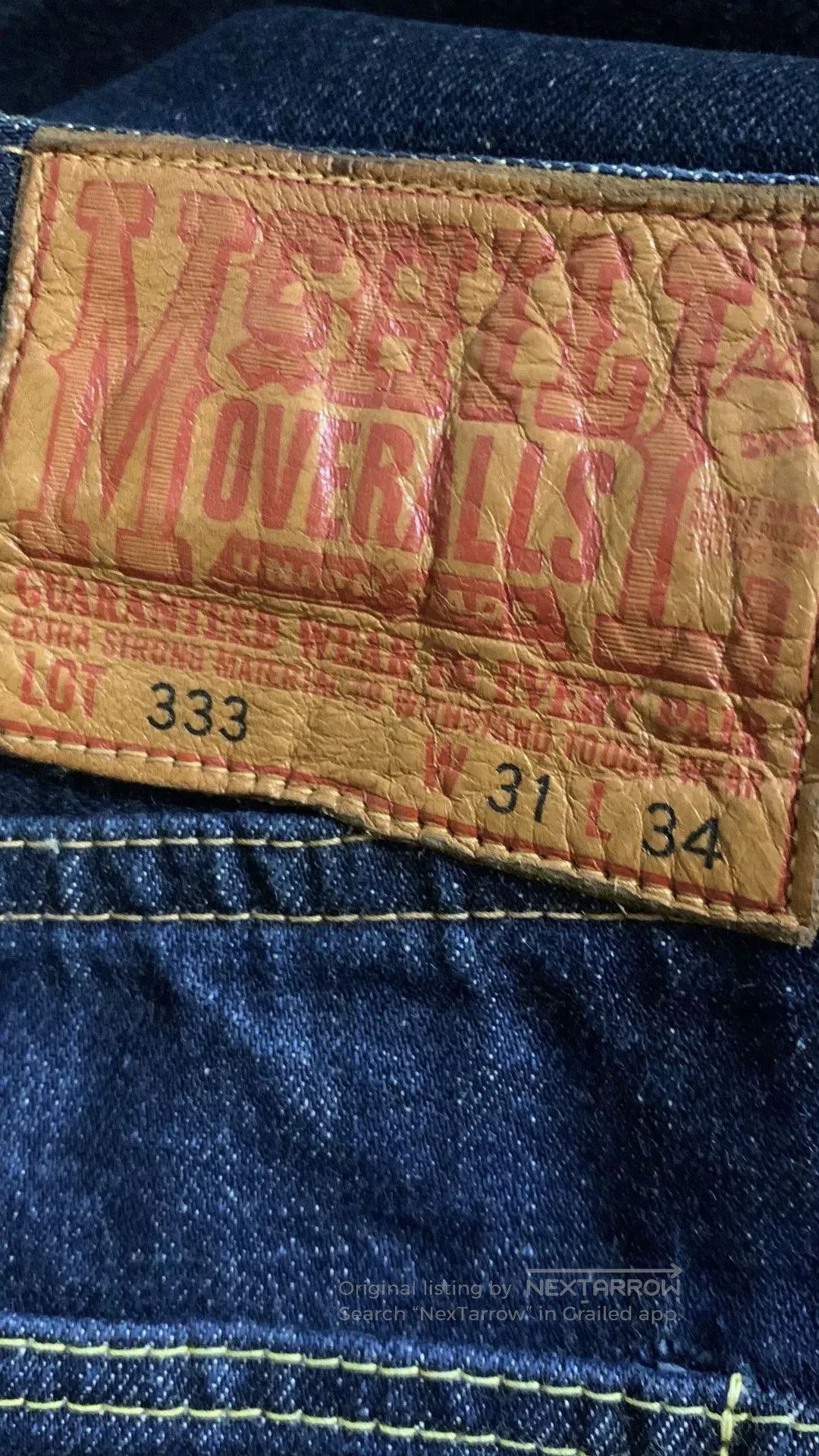 The Real McCoy's Toy's McCoy Lot.333 Vintage Jeans. Size US 31 - 3 Thumbnail
