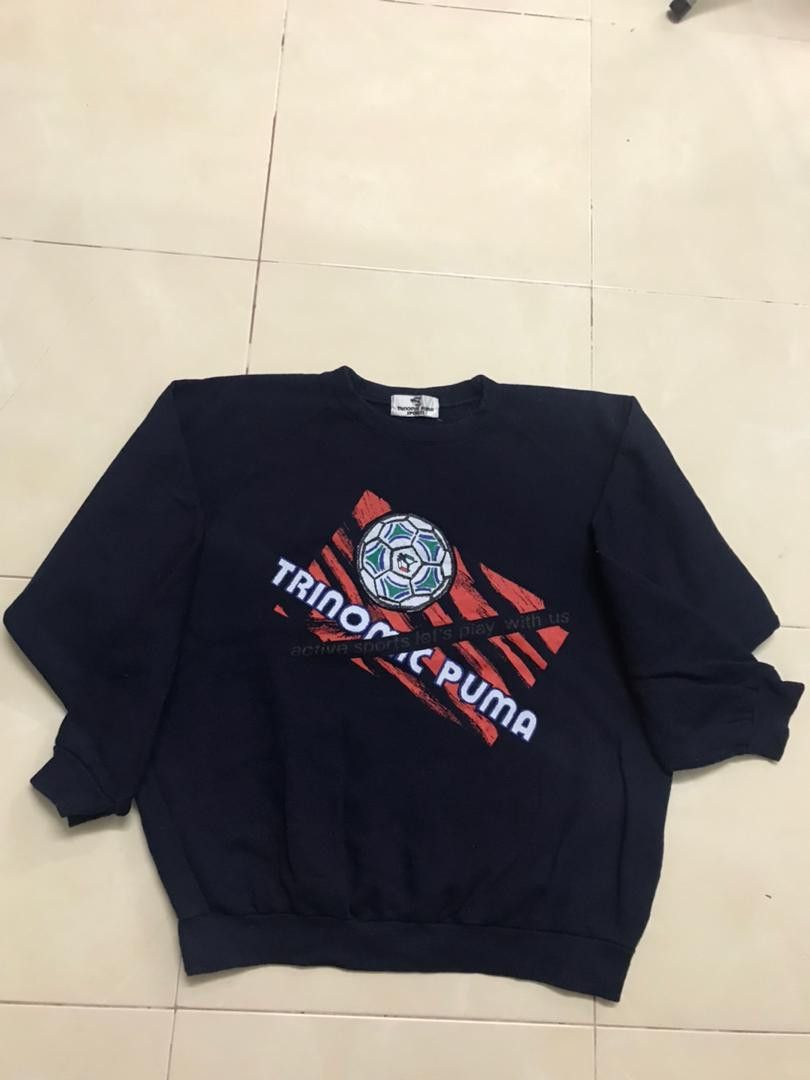 Japanese Brand × Puma TRINOMIC PUMA SPORT VINTAGE BIG LOGO Size US XL / EU 56 / 4 - 1 Thumbnail
