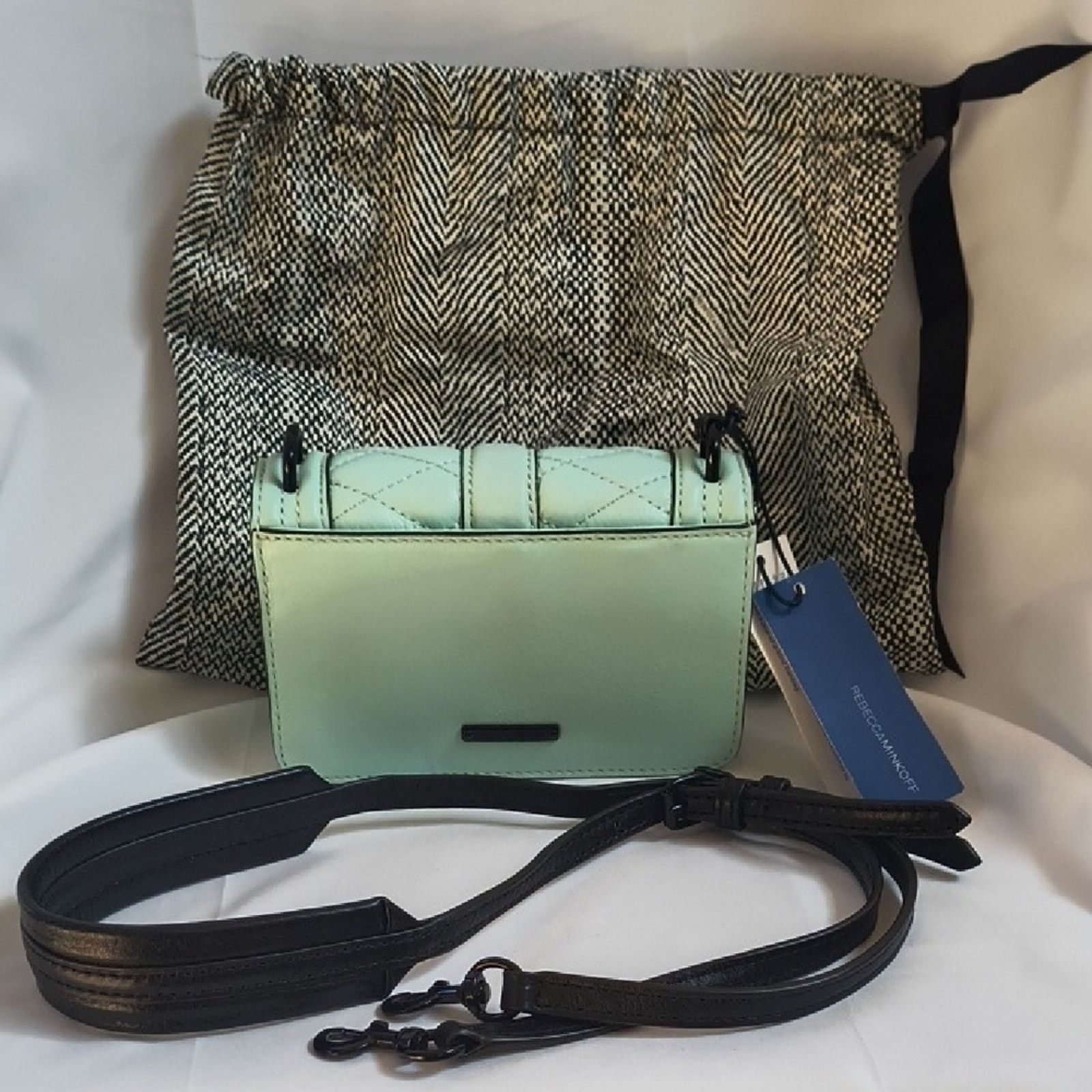 Rebecca Minkoff New - Rebecca Minkoff Mint Green Quilted Leather Crossbody Size ONE SIZE - 10 Thumbnail