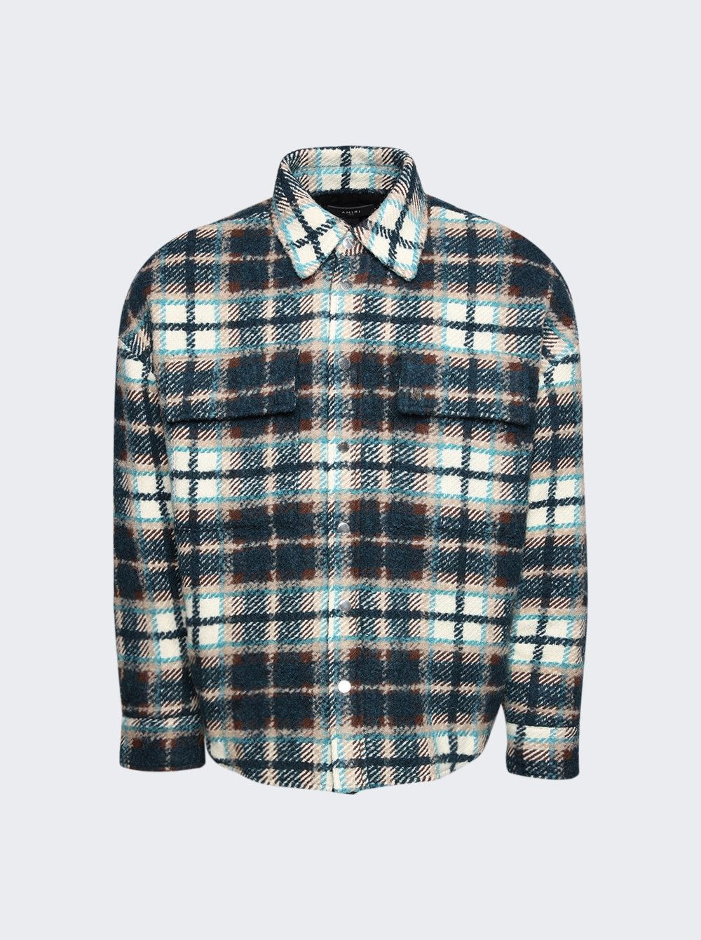 Amiri o1mle0725 Plaid Overshirt in Multicolor Size US S / EU 44-46 / 1 - 1 Thumbnail