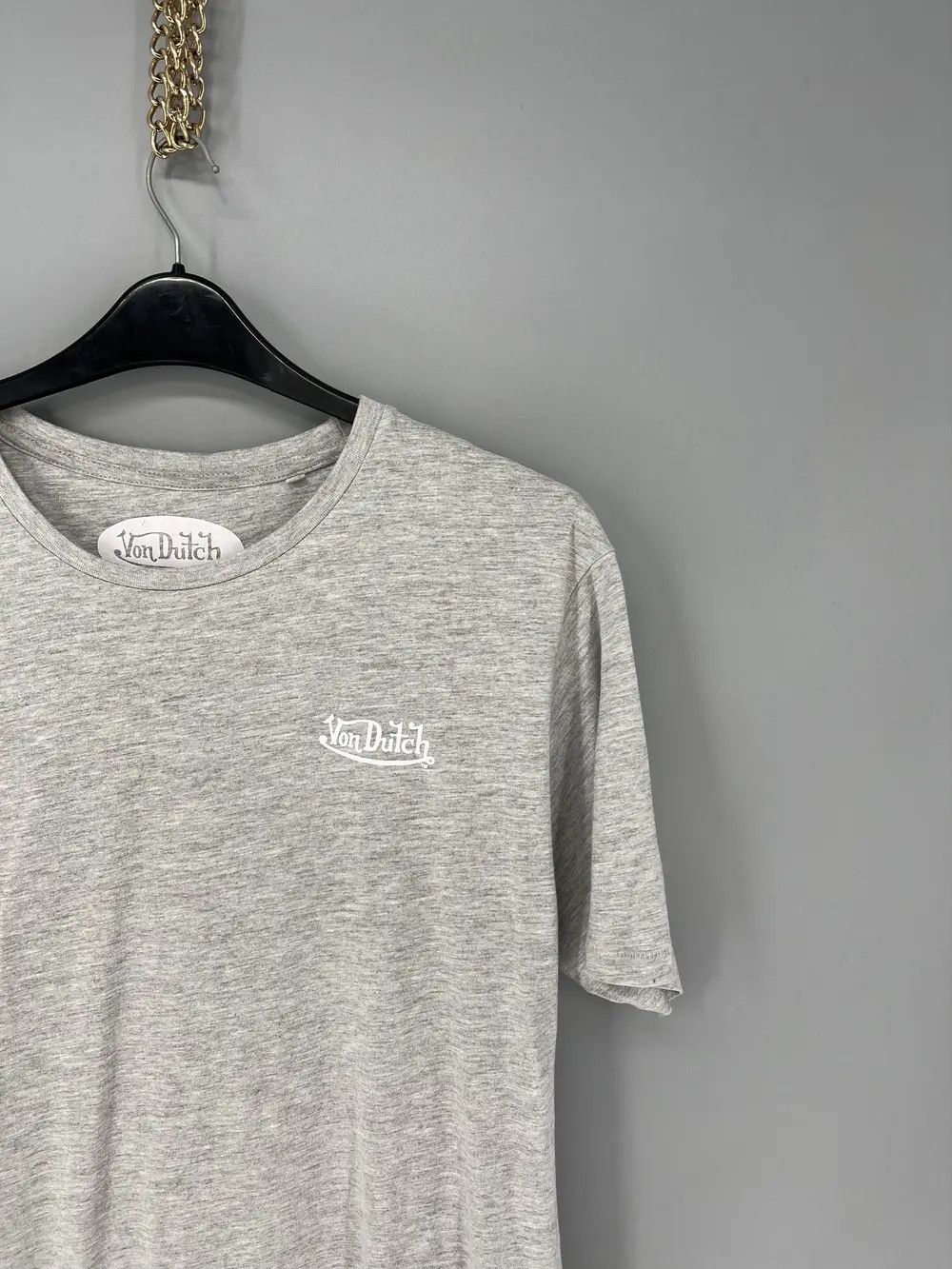 Other Vintage Von Dutch Y2K Mini Logo Grey T-Shirt Size US XL / EU 56 / 4 - 5 Thumbnail