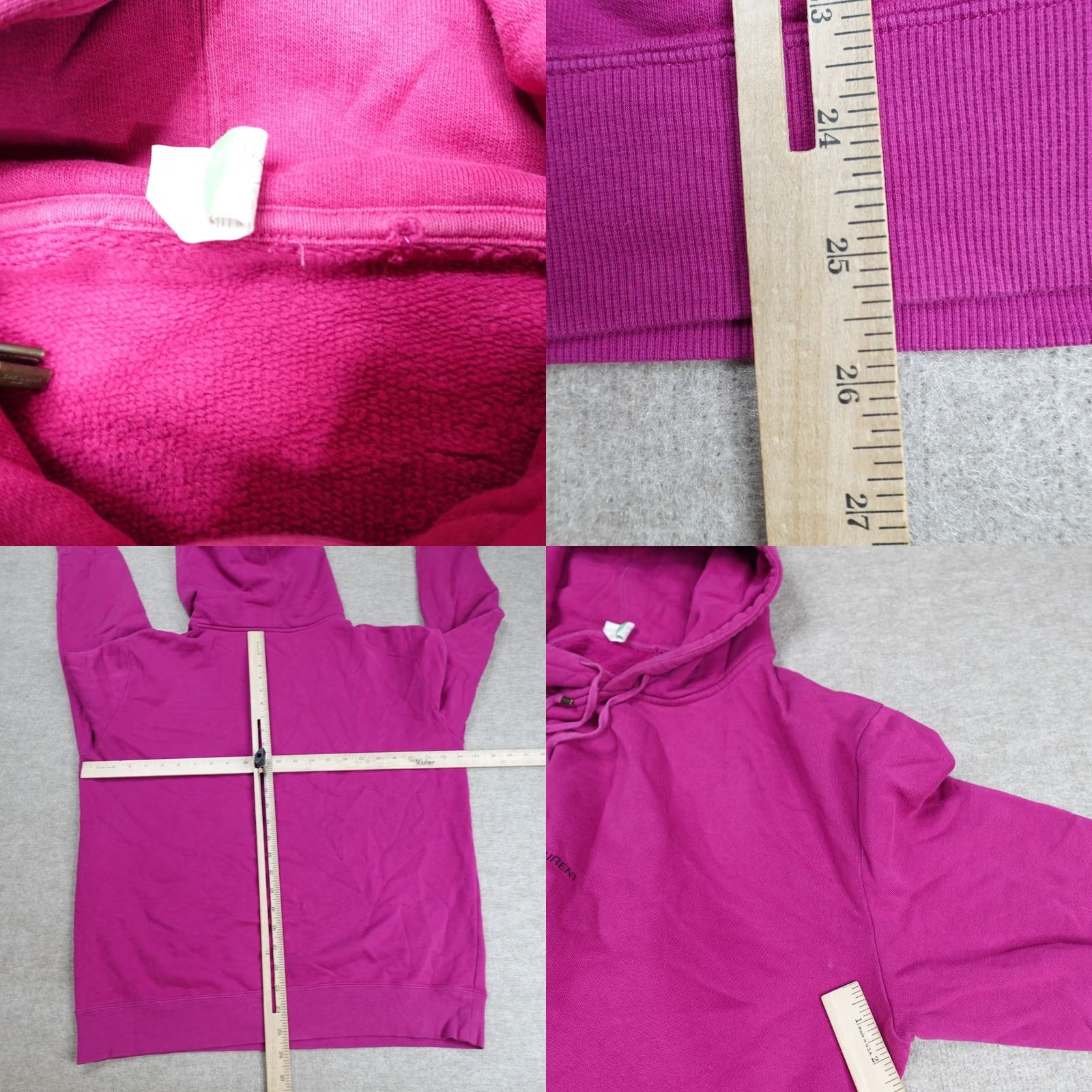 Yves Saint Laurent Nike Yves Saint Laurent Mens Sweater Large Pink Purple Hoodie Spellout Made in Italy Size US L / EU 52-54 / 3 - 8 Thumbnail