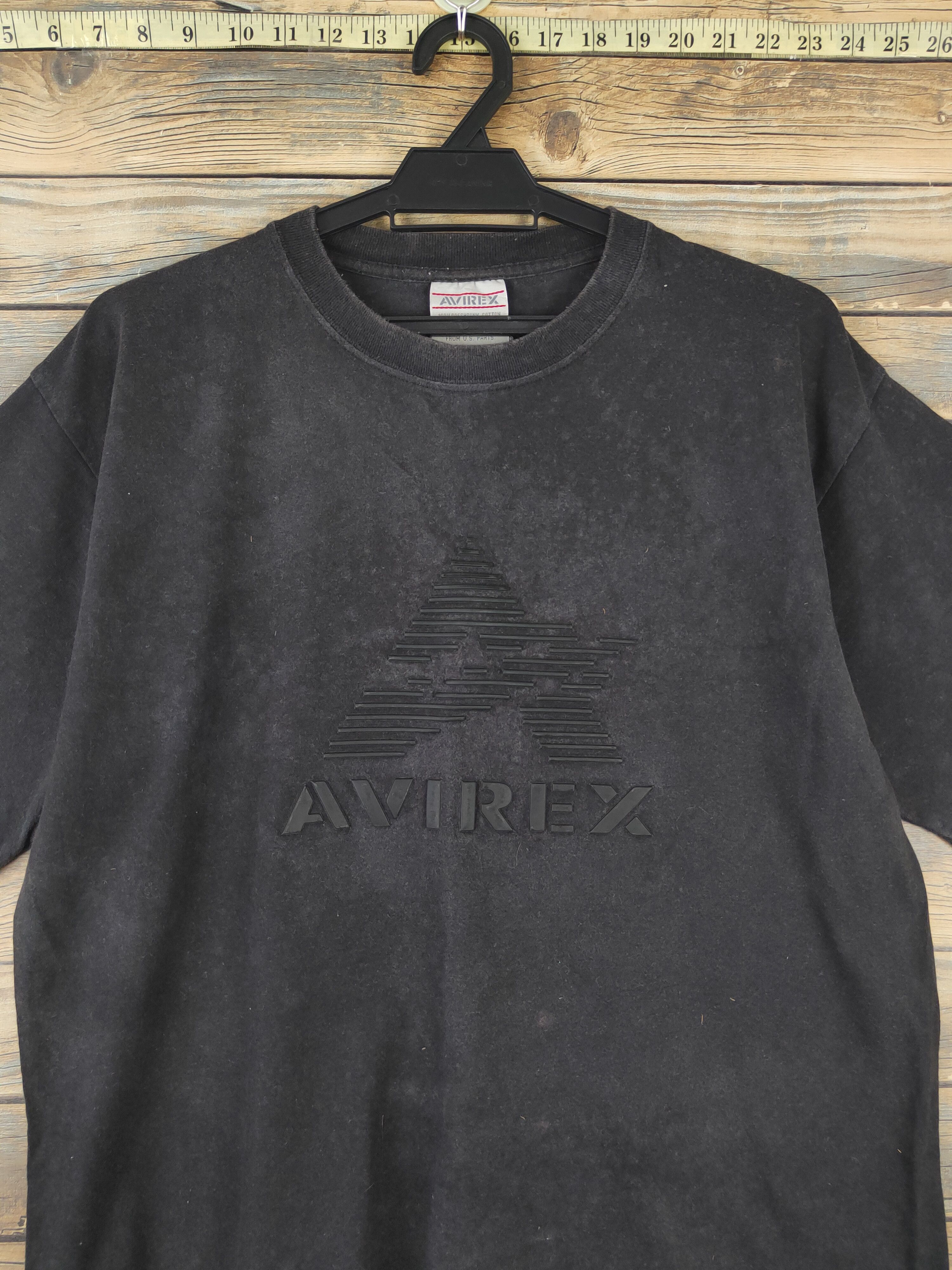 Avirex × Vintage DL Avirex vintage faded Black Short Sleeve T-shirt #614 Size US M / EU 48-50 / 2 - 2 Thumbnail