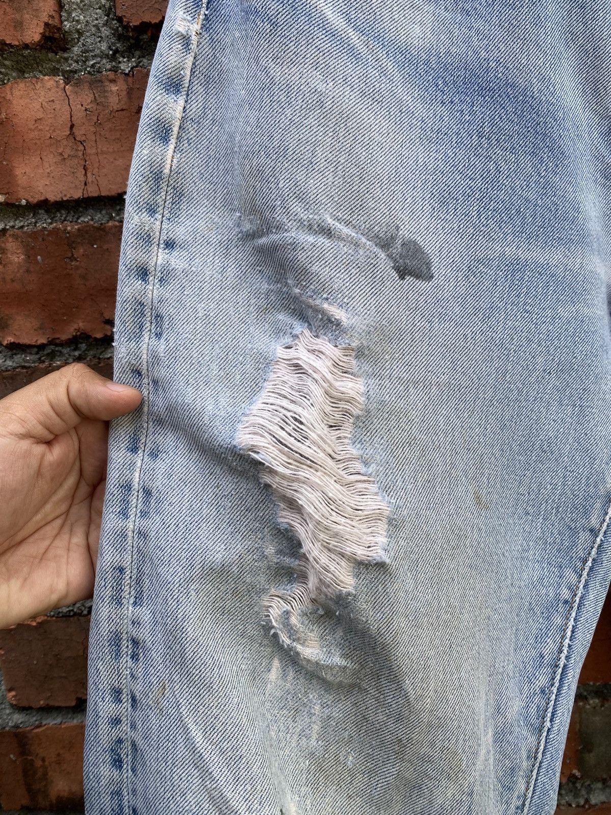 Levi's Vintage Clothing W30x30 Vintage levi's 501 redline distressed ripped USA Size US 30 / EU 46 - 7 Thumbnail