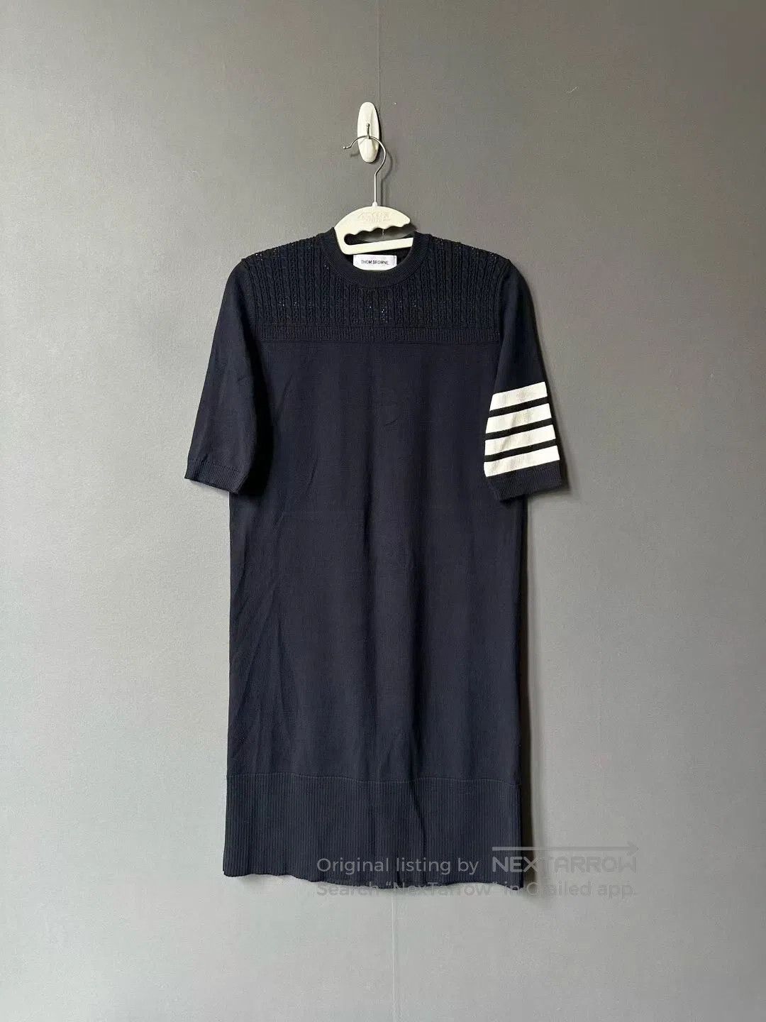 Thom Browne Thom Browne Navy Blue Back Dog Print Dress| Size S / US 4 / IT 40 - 2 Thumbnail