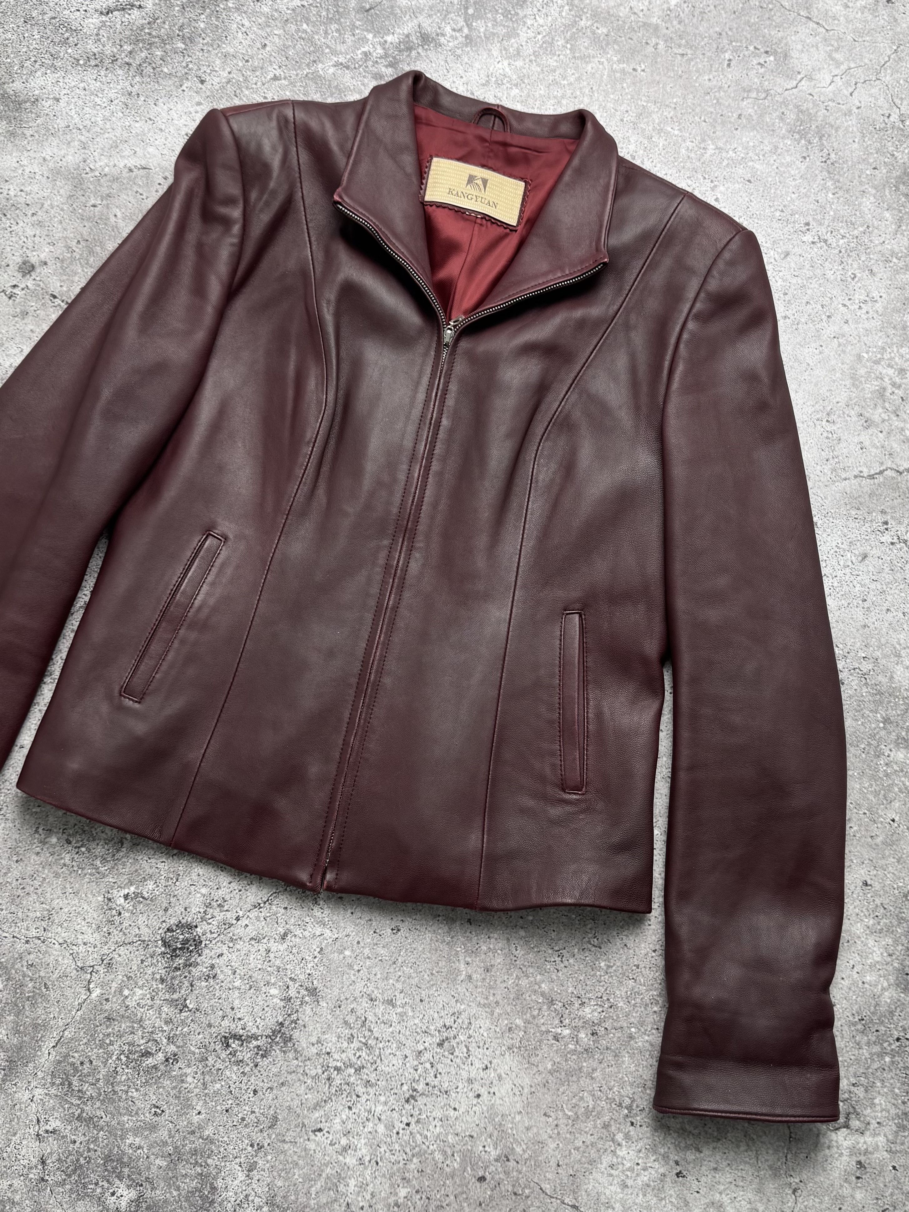 Vintage Vintage Leather Cropped Jacket C5(V404) Size M / US 6-8 / IT 42-44 - 3 Thumbnail