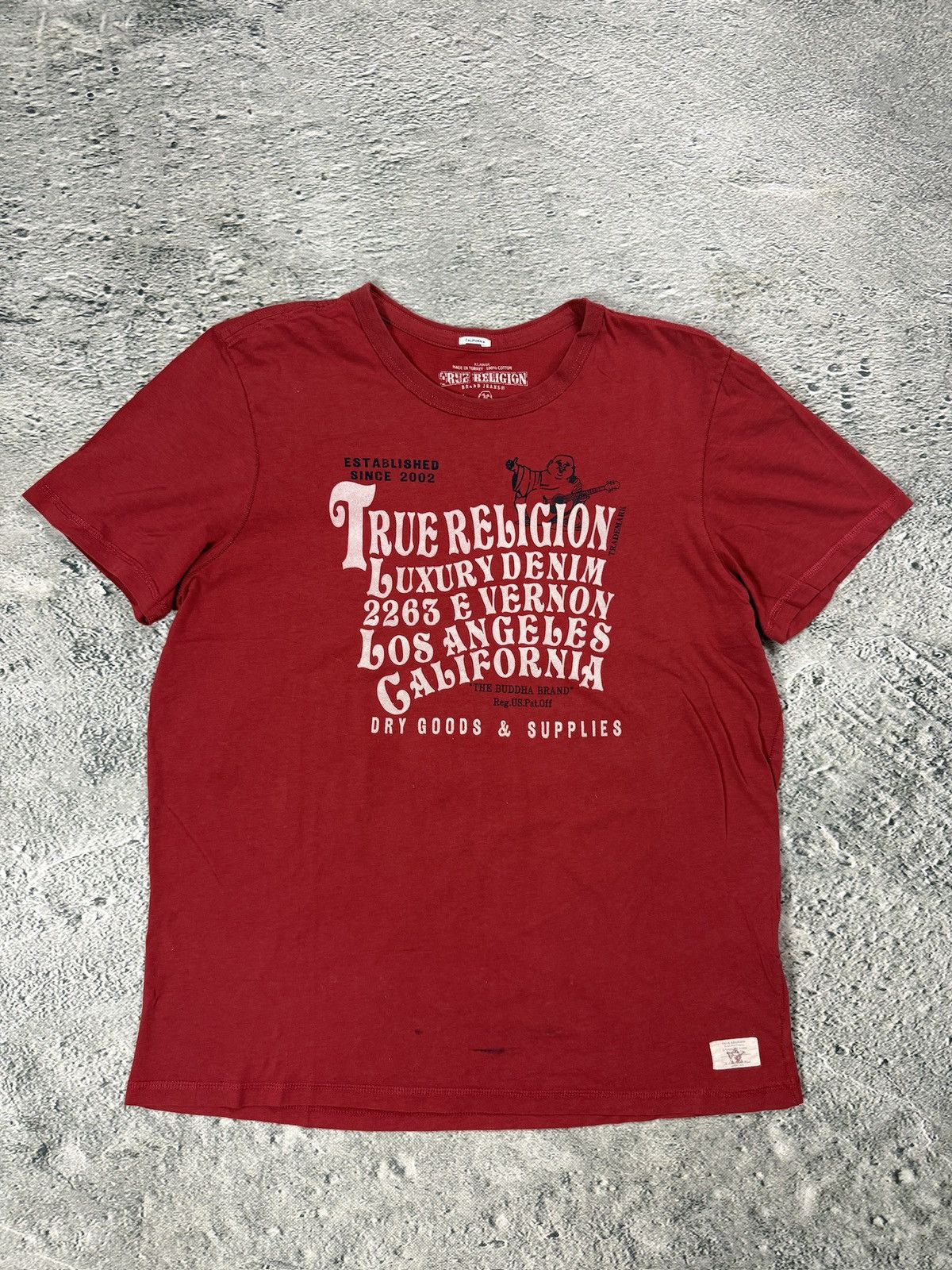 True Religion True Religion Red T-shirt logo California Size US L / EU 52-54 / 3 - 1 Thumbnail