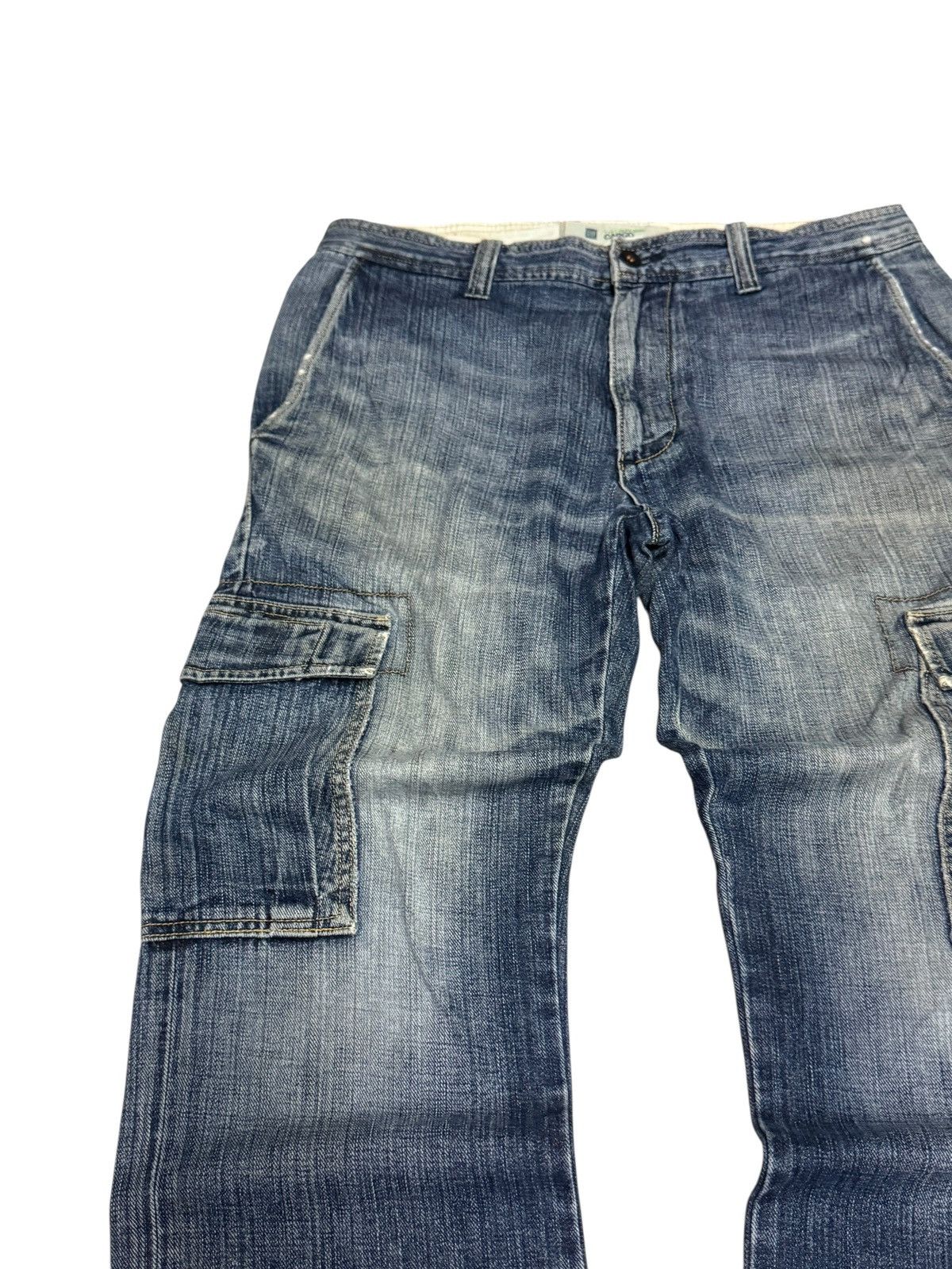 Gap Cargo GAP Multipocket Distressed Denim Pants Size US 33 - 4 Thumbnail