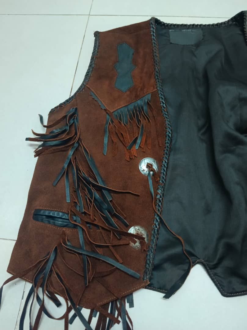 Harley Davidson × Vintage Vintage Leather apache American motorcycle vest Size US XL / EU 56 / 4 - 3 Thumbnail