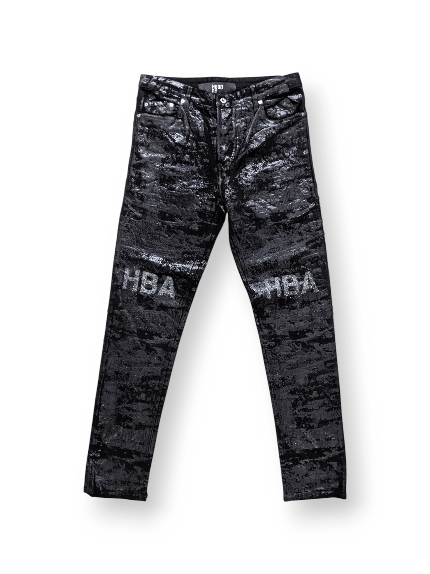 Hood By Air HBA Velcro Patch, Butt Zip Jeans Sz 32 = 34
