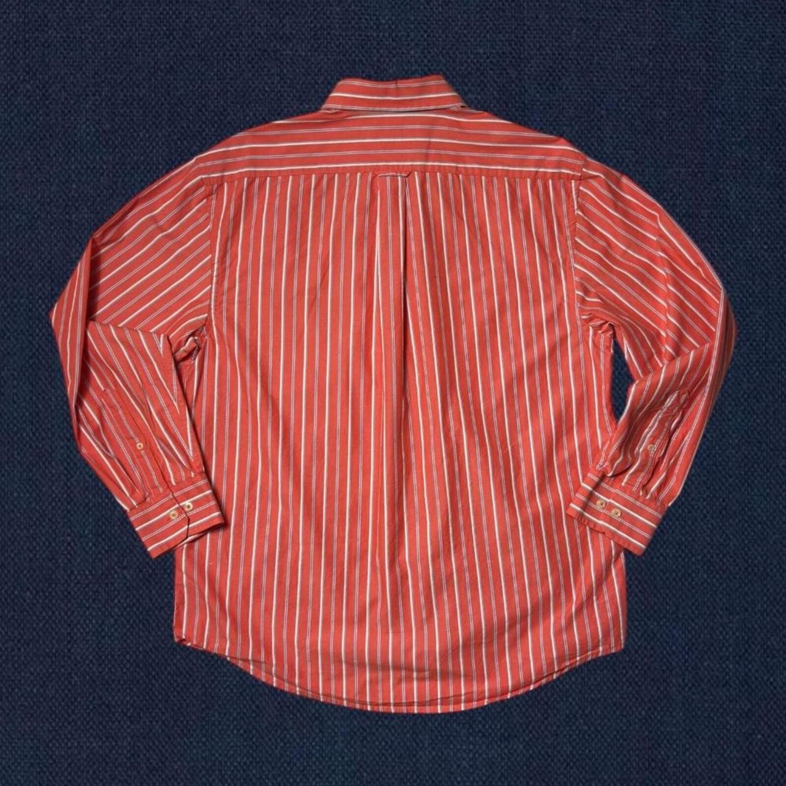 Izod IZOD striped button down shirt large red white cotton Size US L / EU 52-54 / 3 - 5 Thumbnail