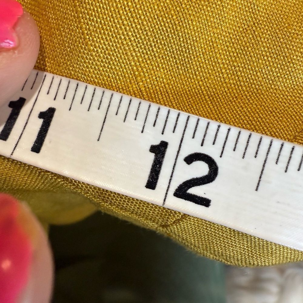 Other Kasper Yellow Ankle Cropped Pants Vibrant Style Size 34" / US 12 / IT 48 - 7 Thumbnail