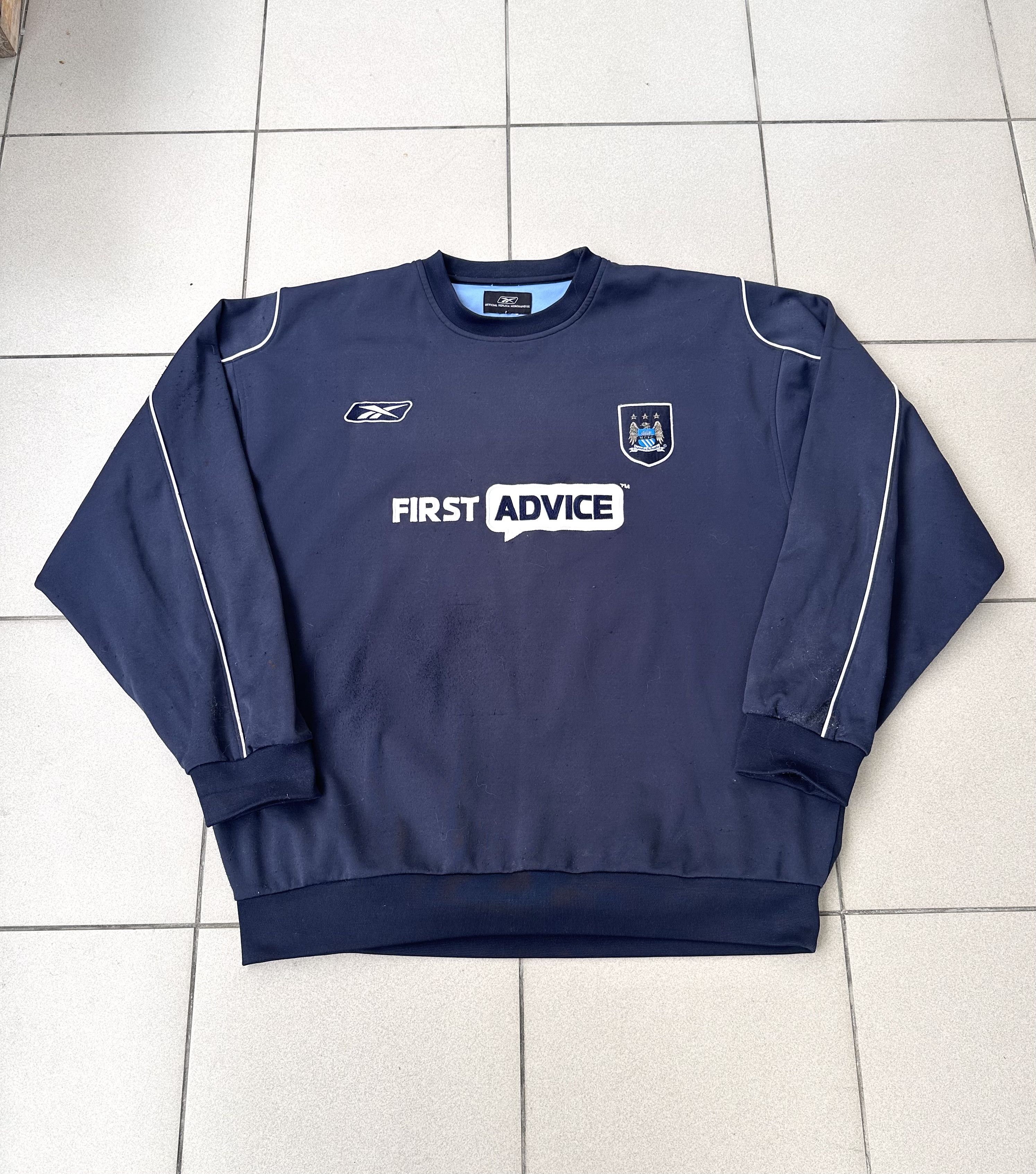Reebok × Vintage Vintage Reebok Manchester City 2003/04 football sweatshirt Size US L / EU 52-54 / 3 - 1 Thumbnail