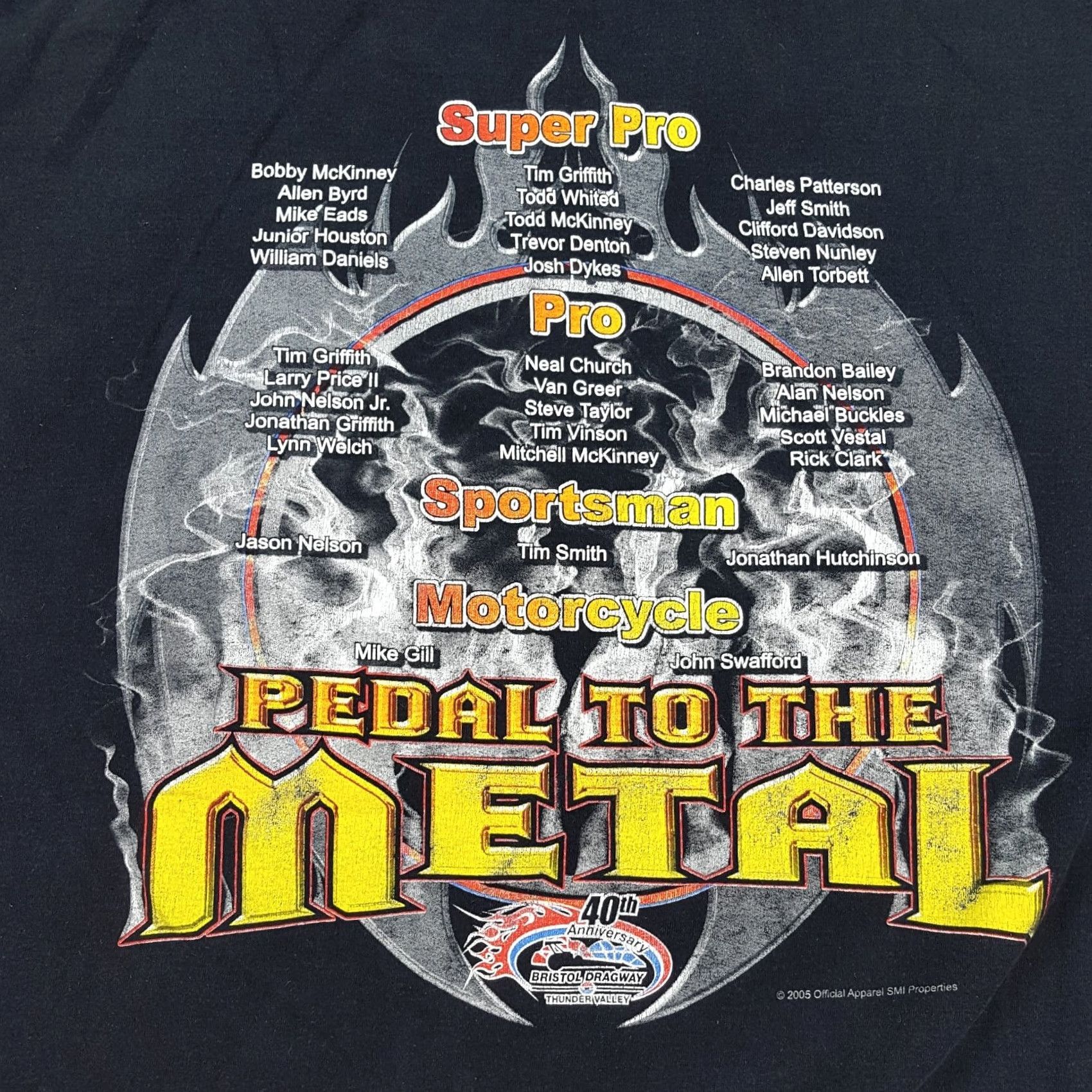 Fruit Of The Loom VINTAGE NHRA Auto T Shirt Muscle Power Car Motorcycle Men's 3XL Black Retro Graphic Print T-Shirt Size US XXL / EU 58 / 5 - 7 Thumbnail