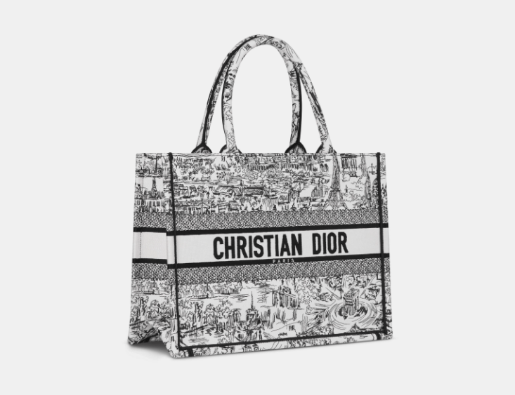Dior o1w1db10525 M1296Z Size : OS / Tote Bag in White/Black Size ONE SIZE - 1 Thumbnail