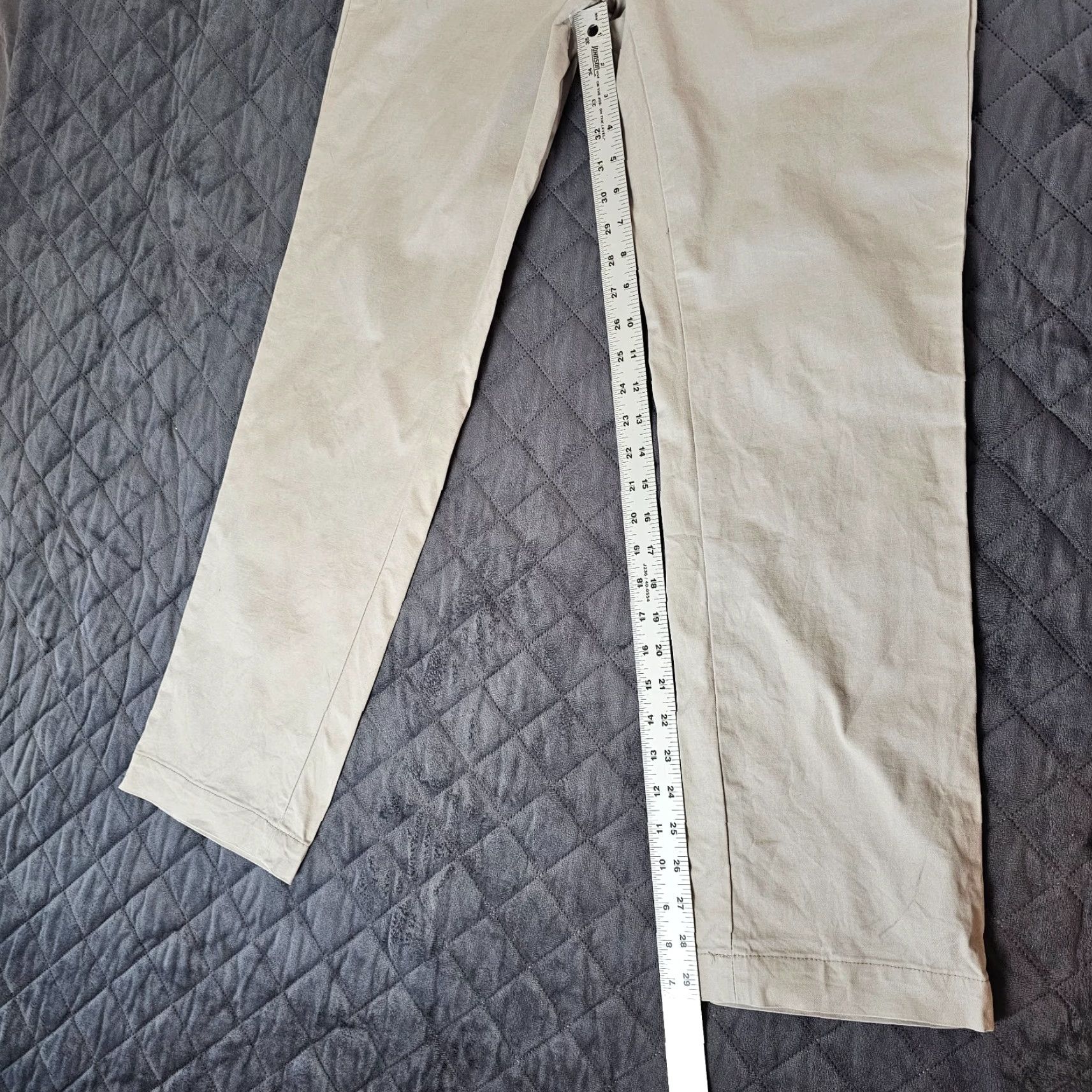 Banana Republic Banana Republic Men Pants 33x32 Beige Aiden Chino Straight Mid Rise Slash Pocket Size US 33 - 6 Thumbnail