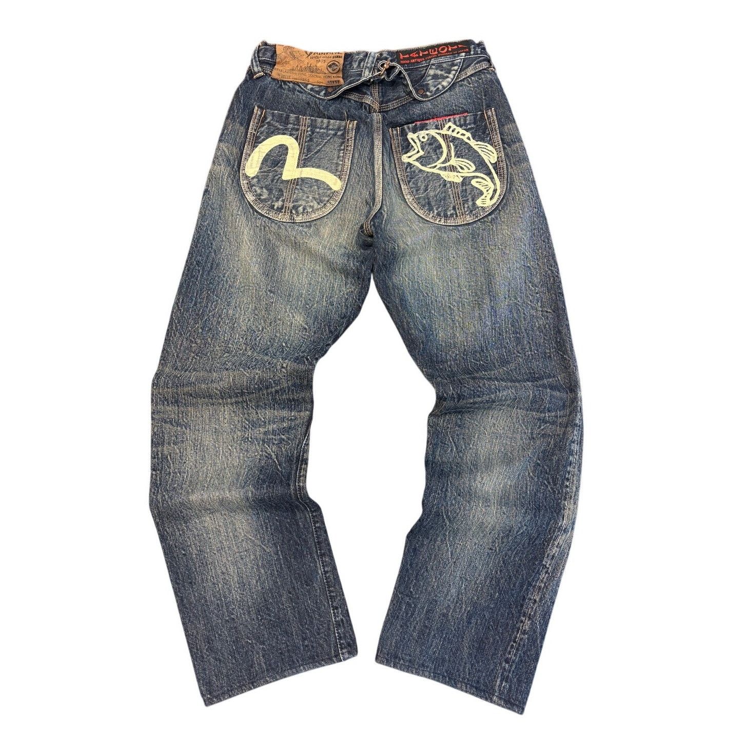 Evisu Yamane Jeans Fish 30 x 33 Size US 30 / EU 46 - 2 Thumbnail