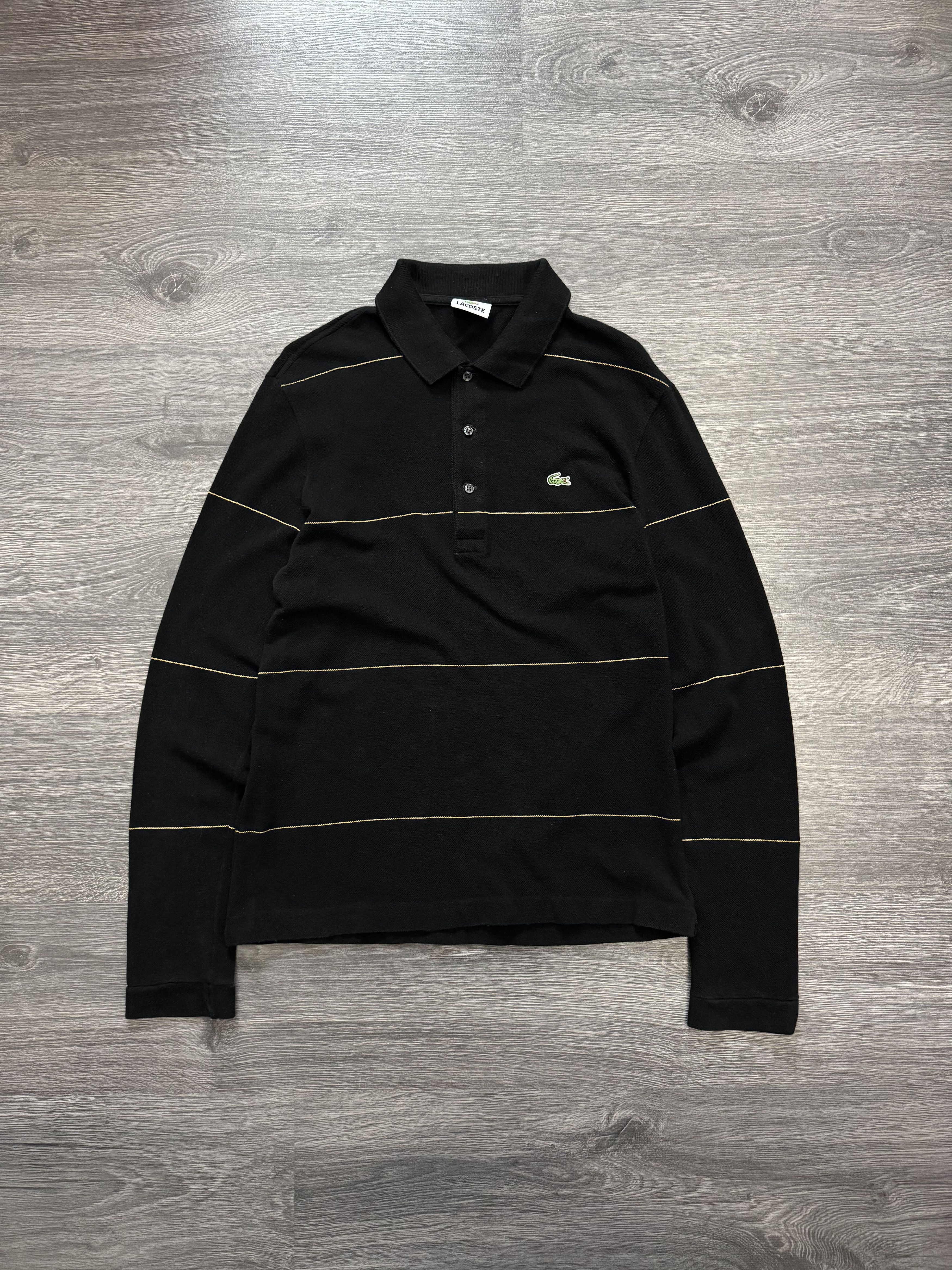 Lacoste Vintage Lacoste Black Long Sleeve T-Shirts Rugby Size US M / EU 48-50 / 2 - 1 Thumbnail