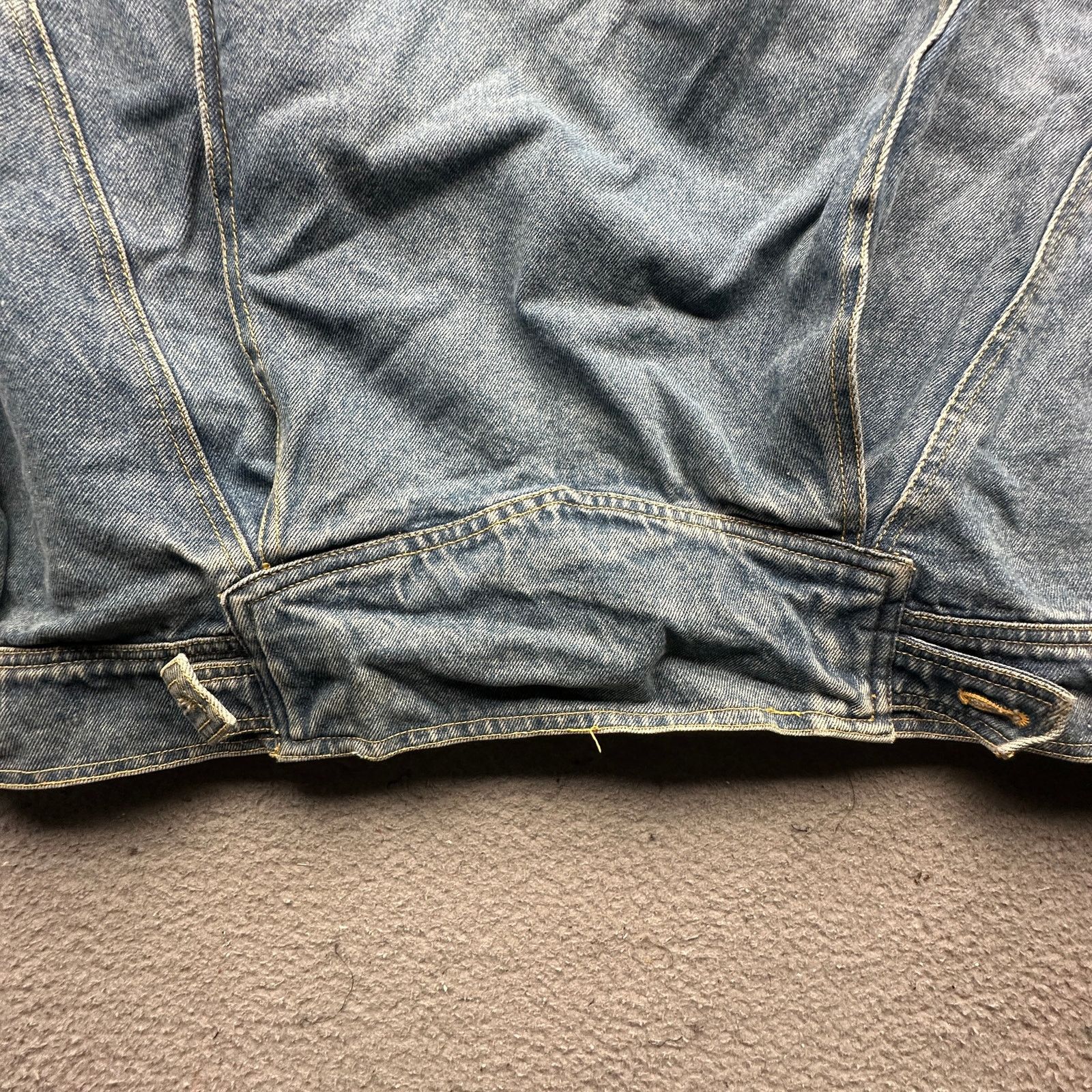 Other Vintage 90s Komitor Denim Trucker Jacket Womens XL Daks Size XL / US 12-14 / IT 48-50 - 17 Thumbnail