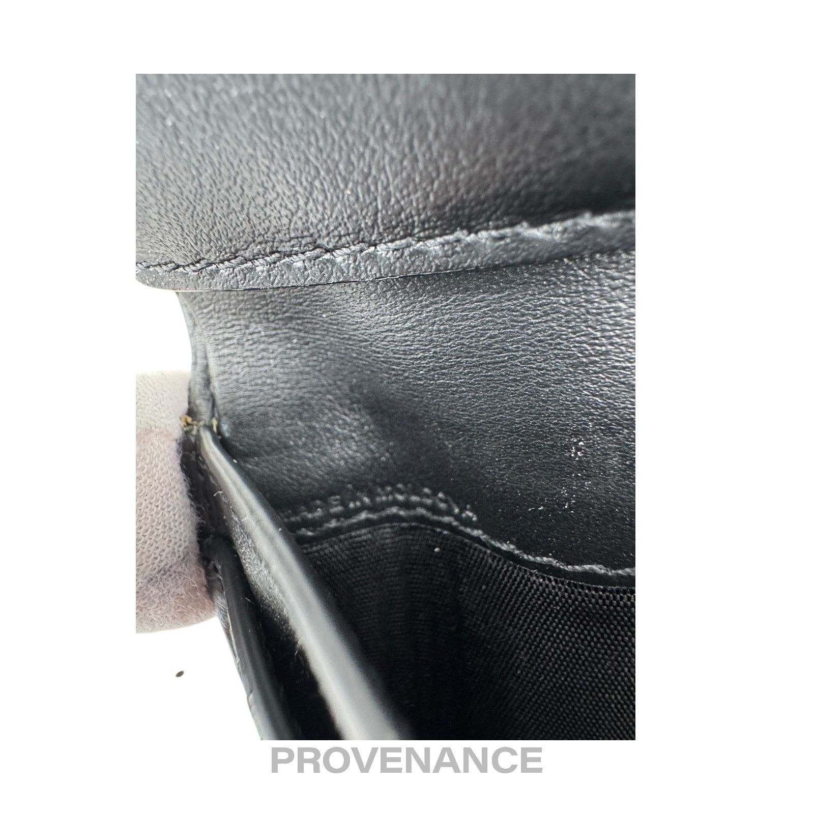 Burberry 🔴 Burberry Address Logo Bifold Wallet - Black Leather Size ONE SIZE - 8 Thumbnail
